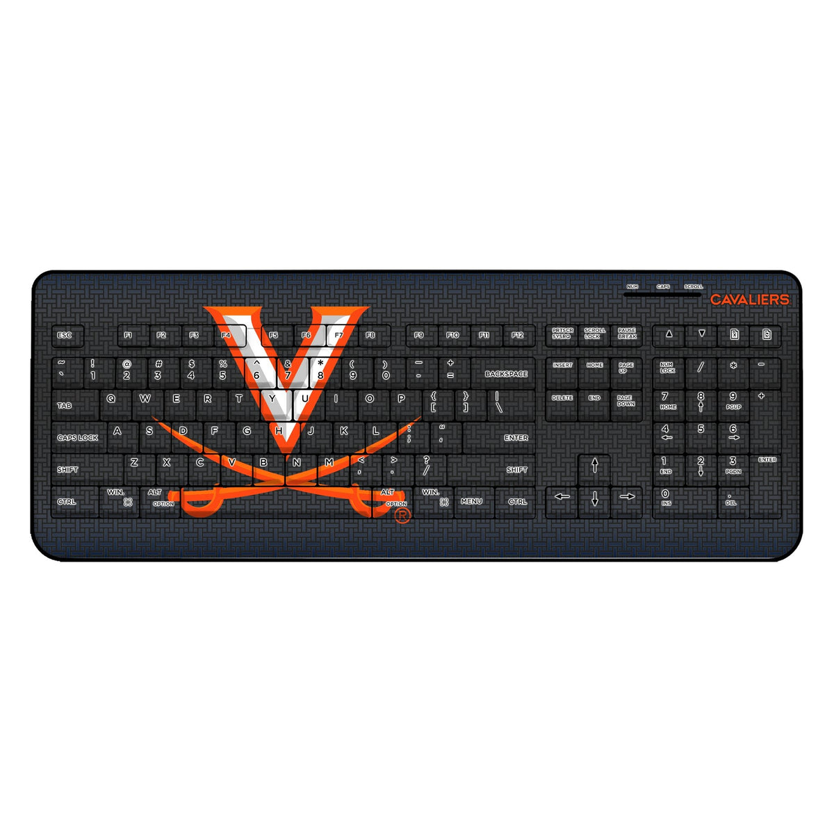 University of Virginia Cavaliers Linen Wireless USB Keyboard 1