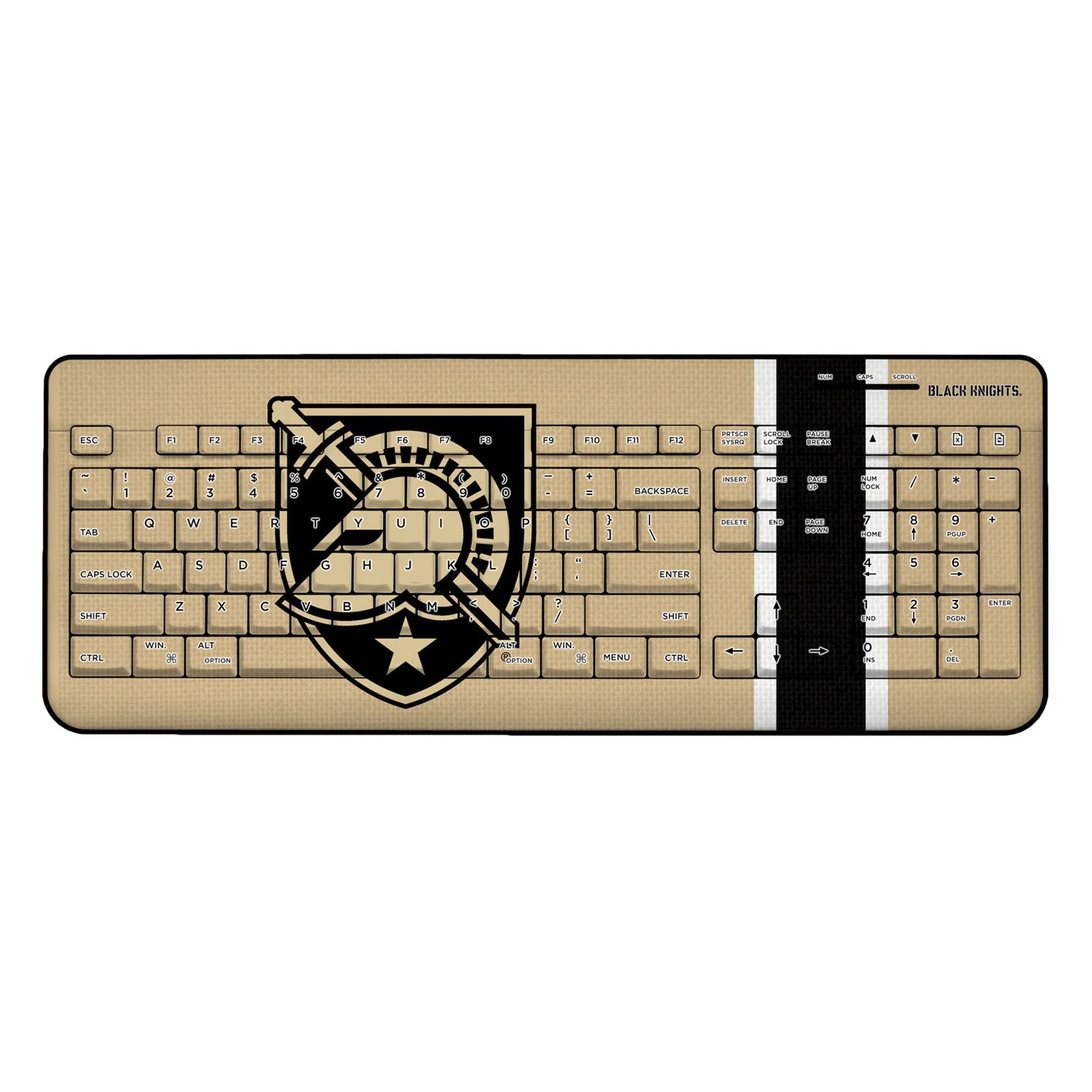 United States Military Academy Black Knights Stripe Wireless USB Keyboard 1