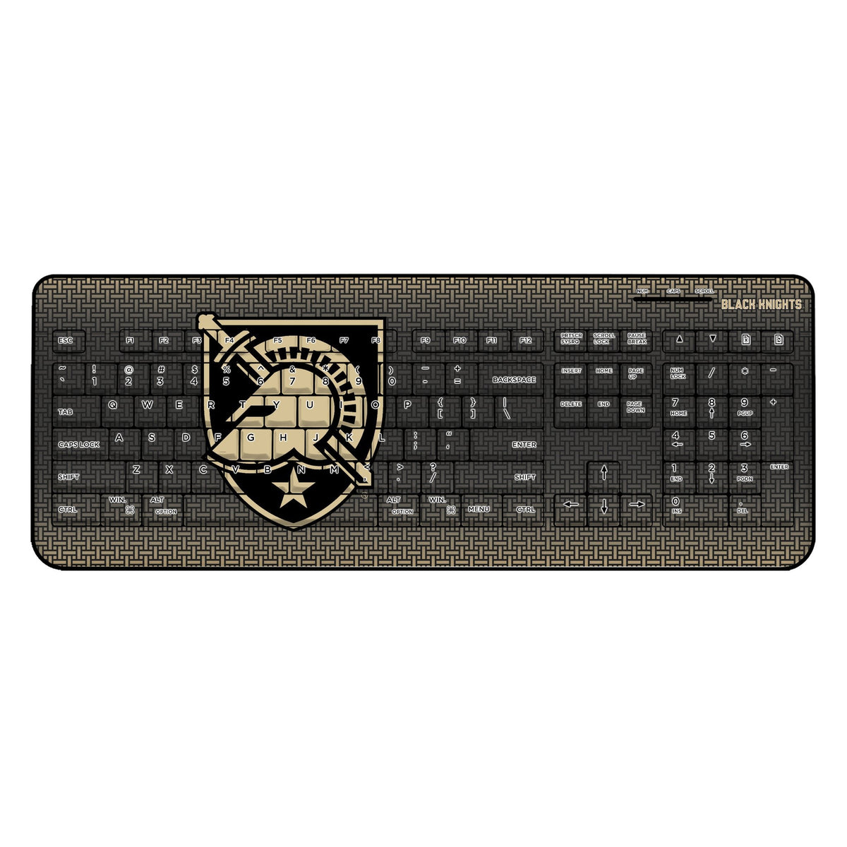 United States Military Academy Black Knights Linen Wireless USB Keyboard 1