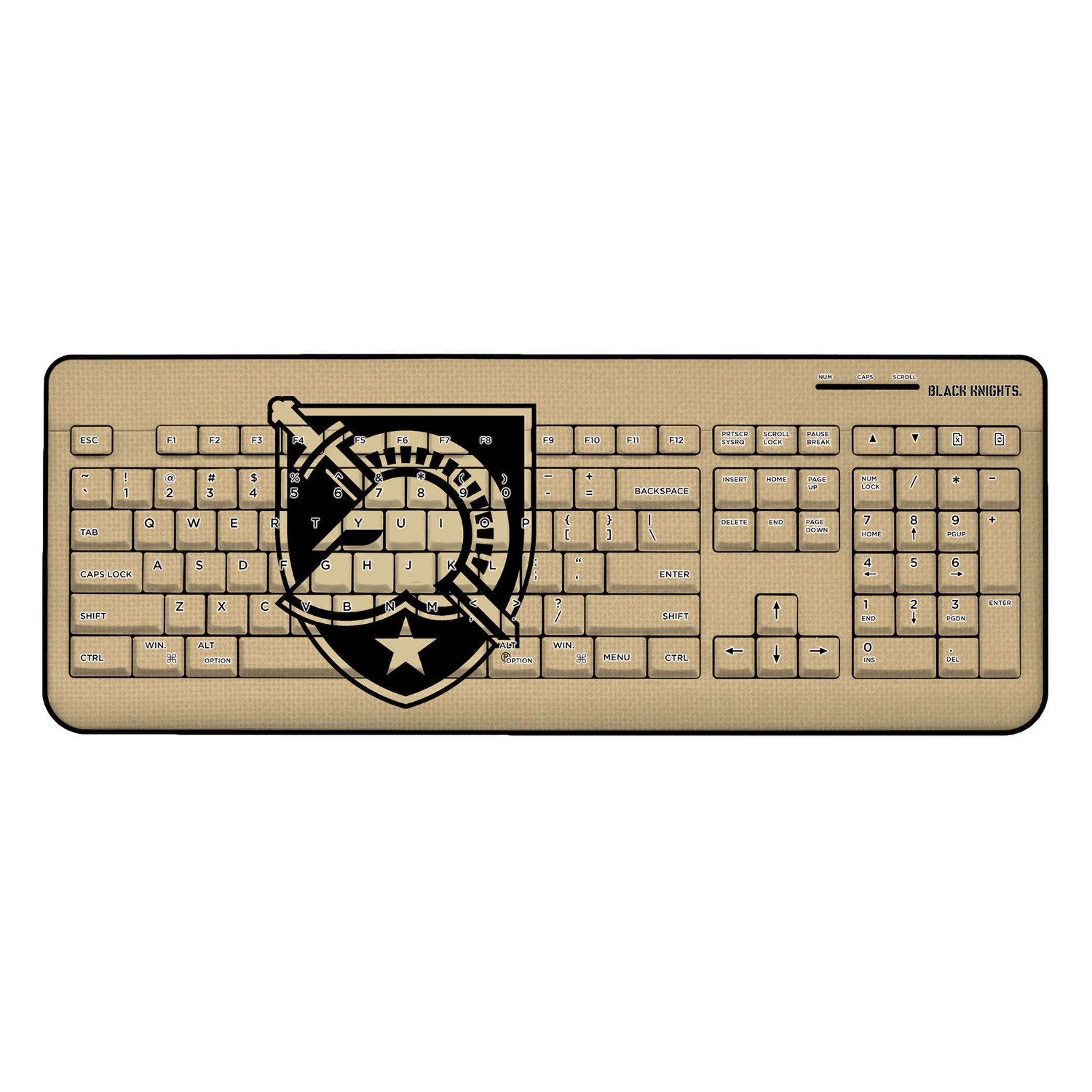 United States Military Academy Black Knights Solid Wireless USB Keyboard 1