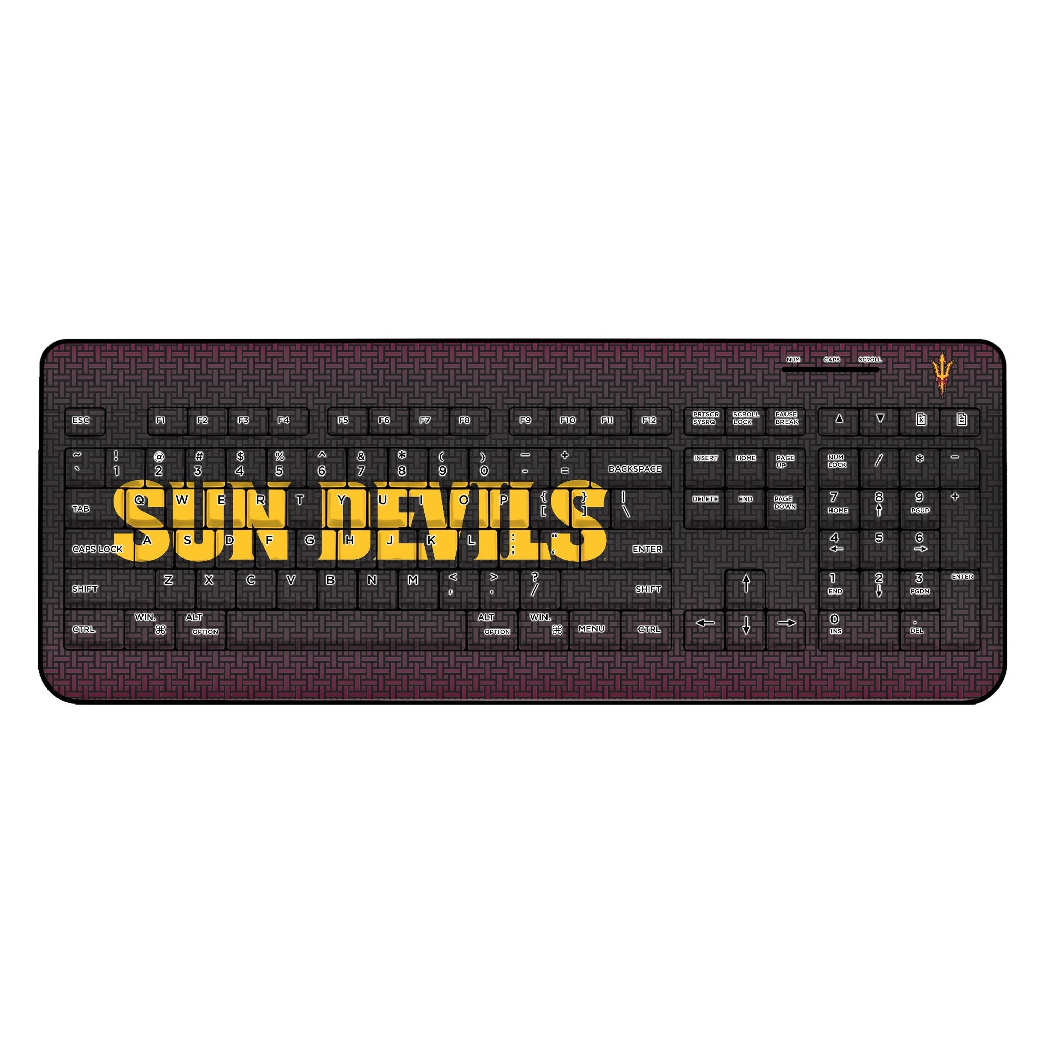 Arizona State University Sun Devils Linen Wireless USB Keyboard 1