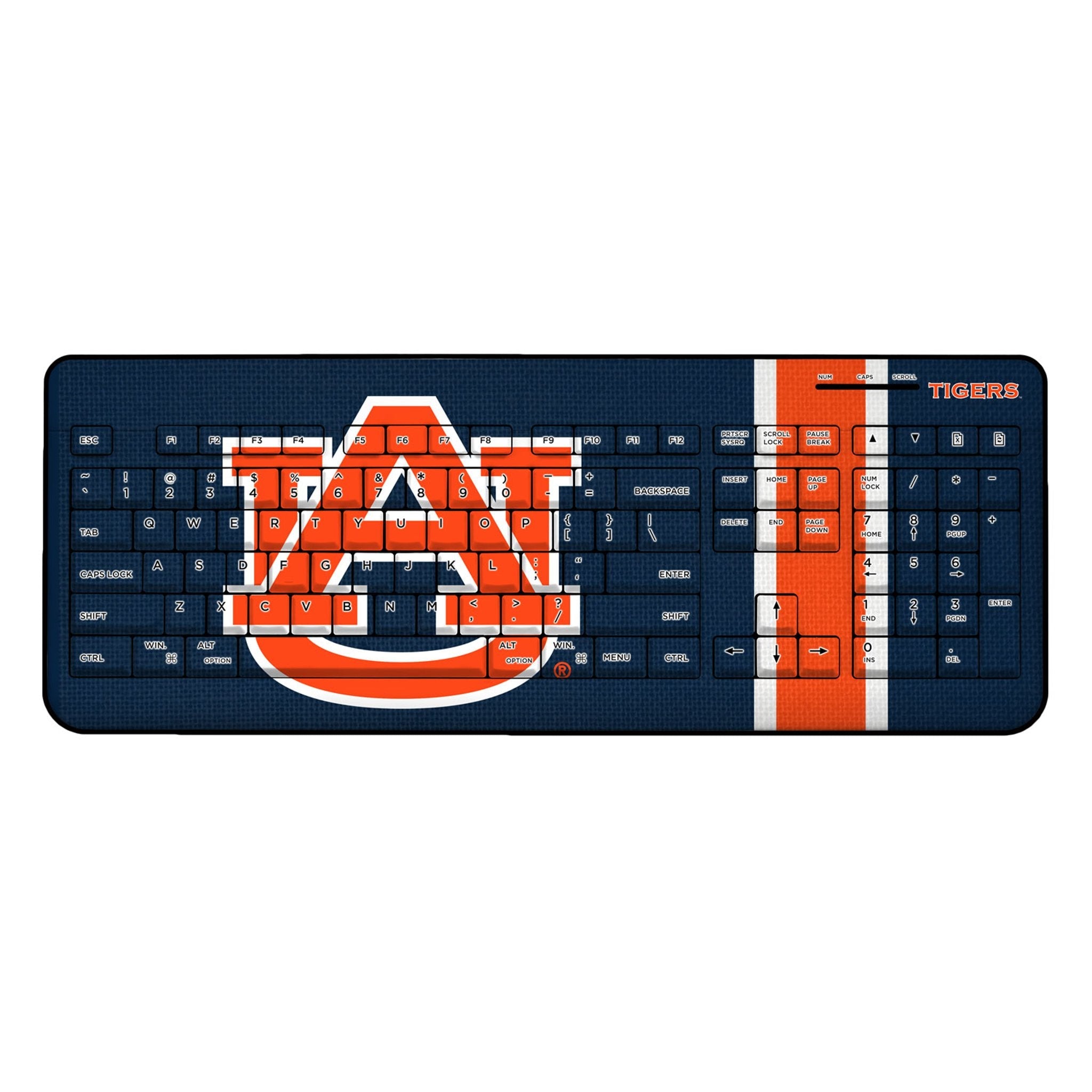 University of Auburn Tigers Stripe Wireless USB Keyboard