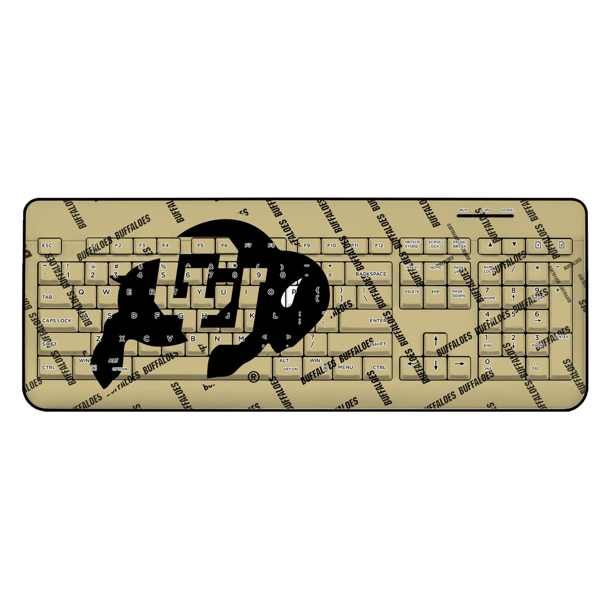 University of Colorado Buffaloes Quadtile Wireless USB Keyboard 1