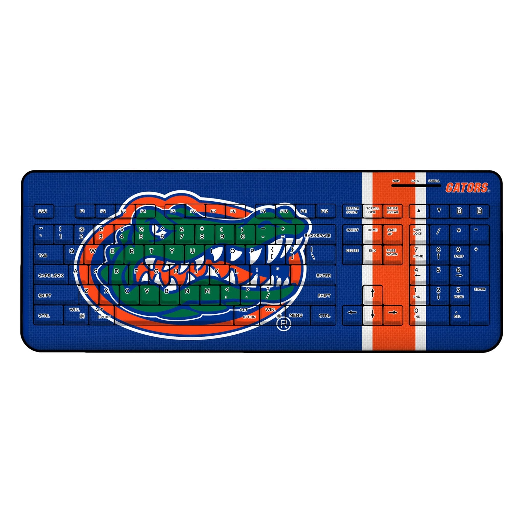 University of Florida Gators Stripe Wireless USB Keyboard 1