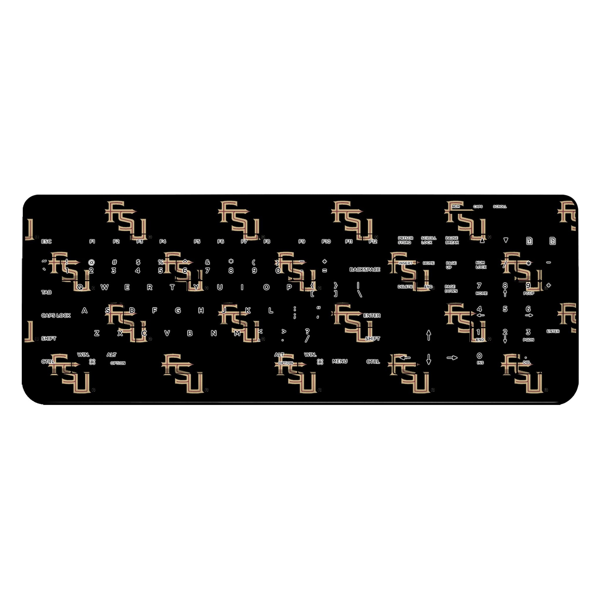 Florida State University Seminoles Fashion Pattern Wireless USB Keyboard
