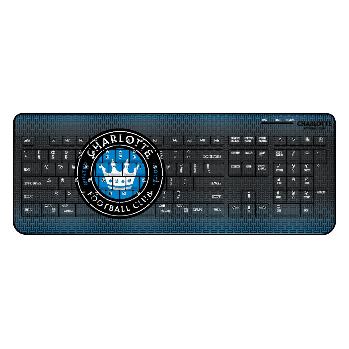 Charlotte FC  Linen Wireless USB Keyboard 1