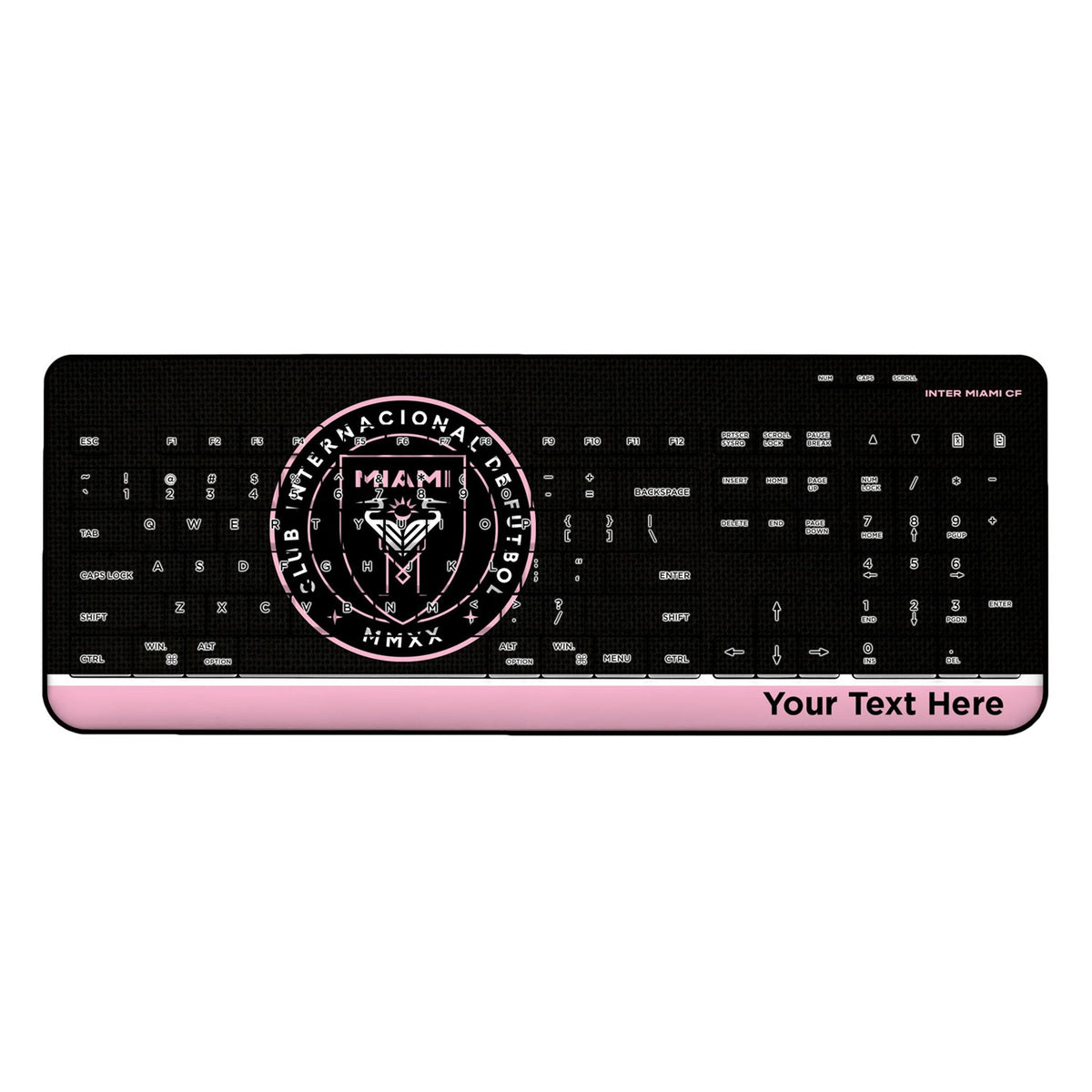 Inter Miami CF Personalized Endzone Solid Wireless USB Keyboard 1