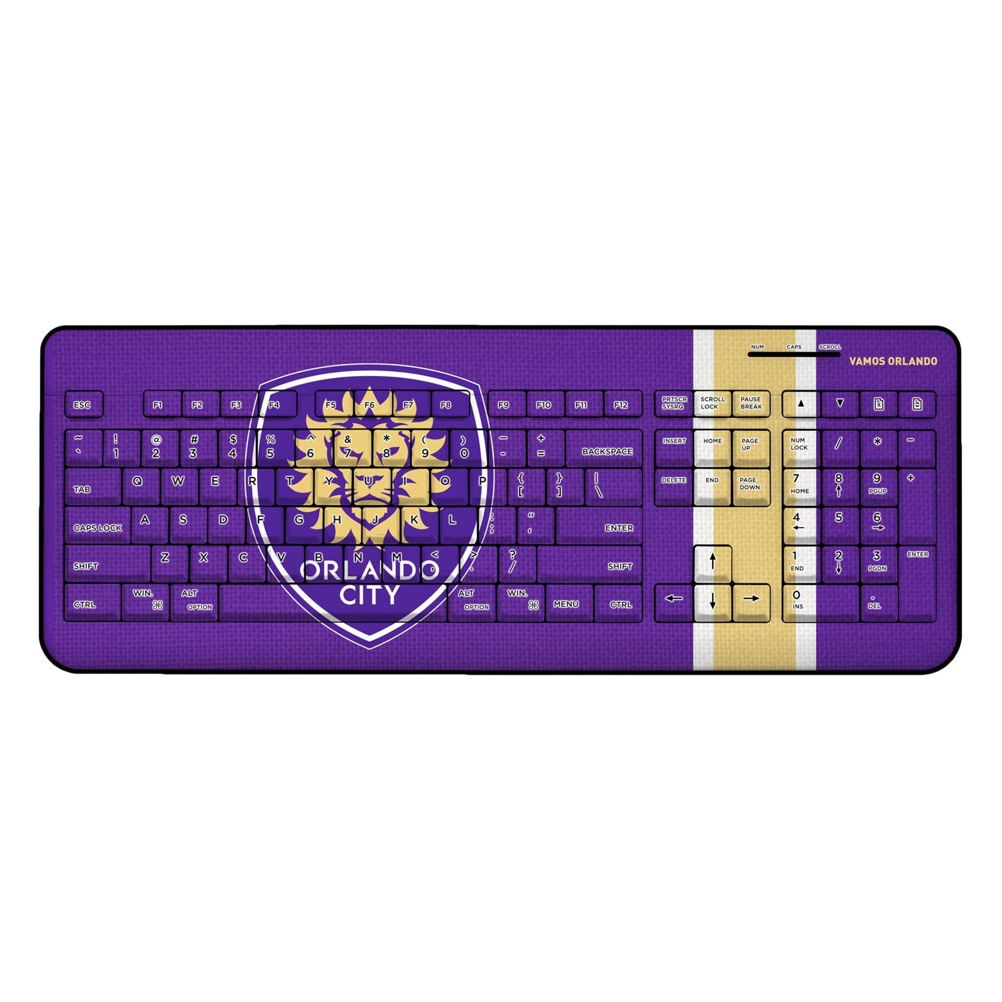 Orlando City Soccer Club  Stripe Wireless USB Keyboard