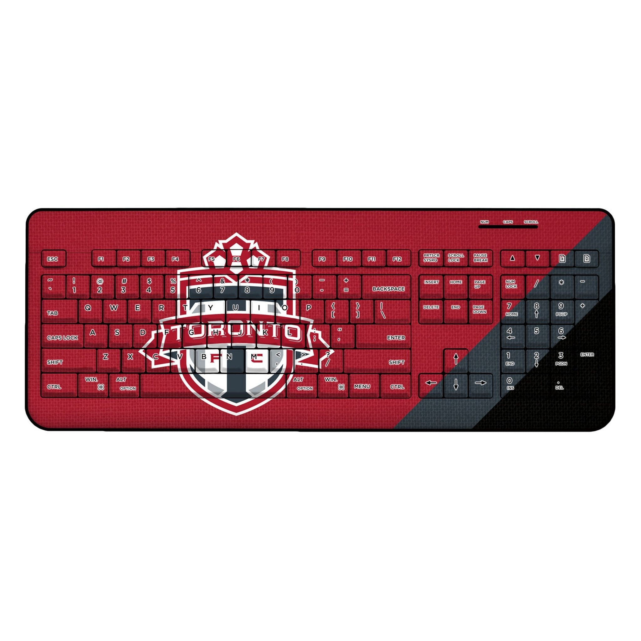 Toronto FC   Diagonal Stripe Wireless USB Keyboard 1