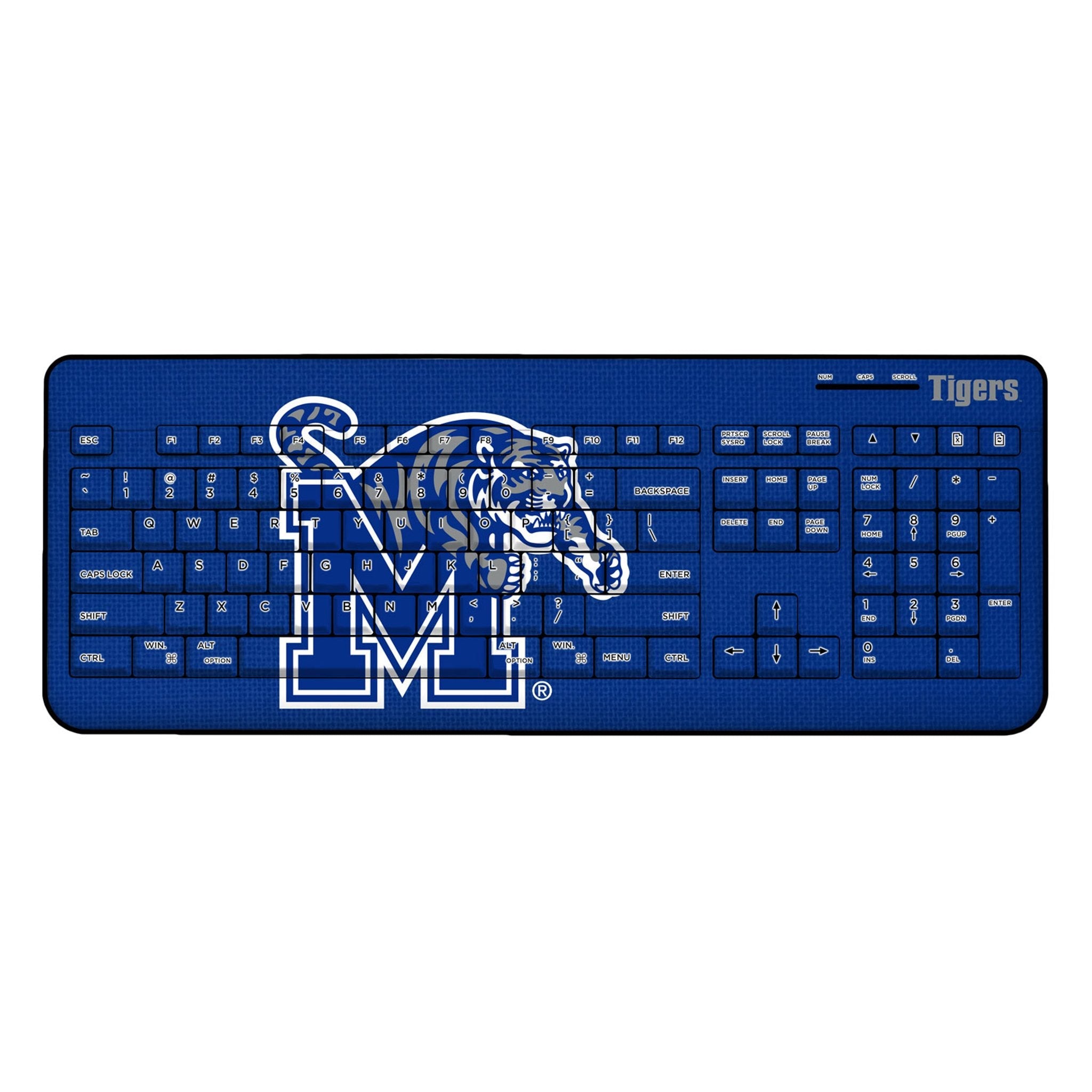 University of Memphis Tigers Solid Wireless USB Keyboard