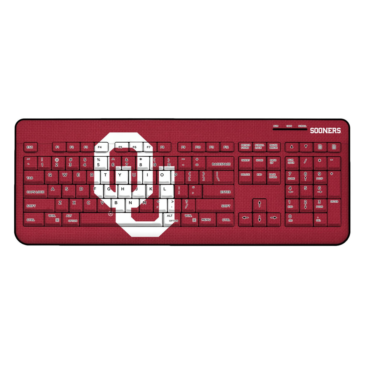 University of Oklahoma Sooners Solid Wireless USB Keyboard