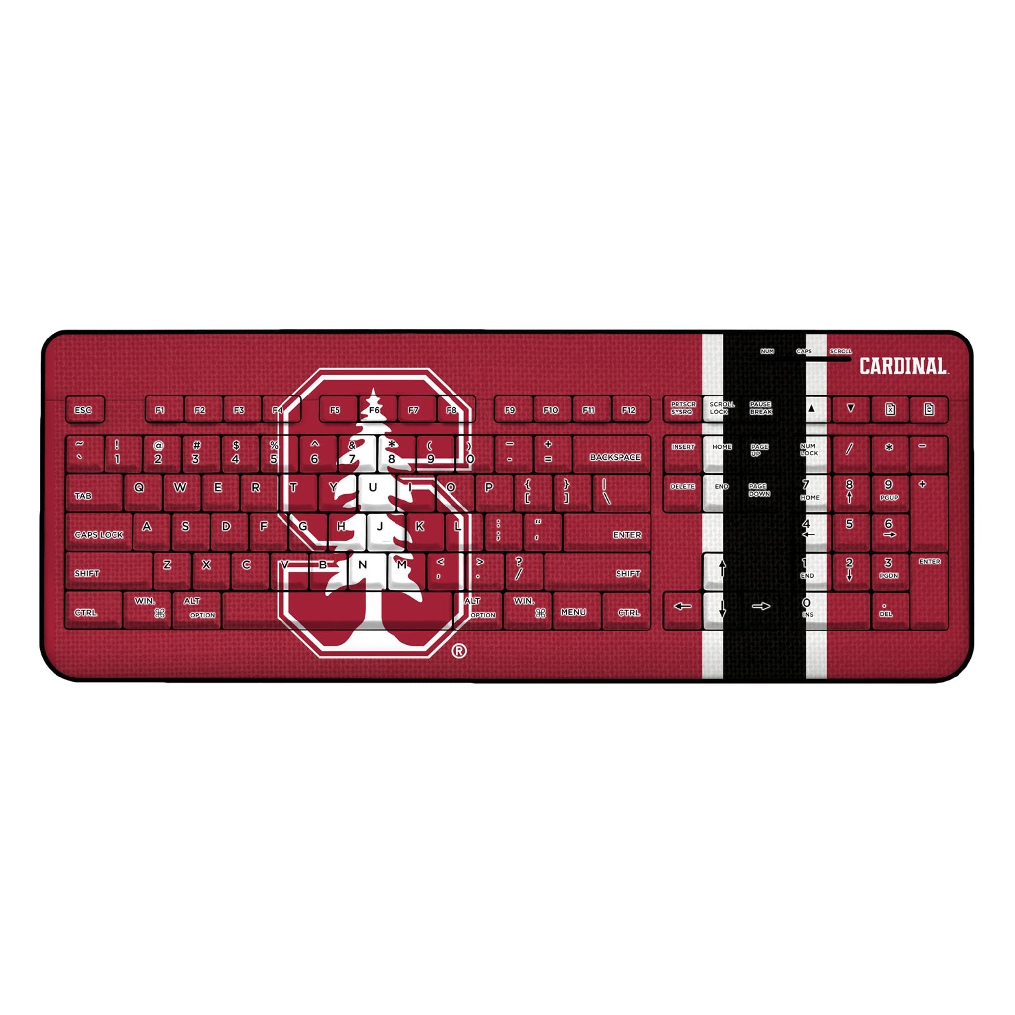 Stanford University Cardinal Stripe Wireless USB Keyboard 1