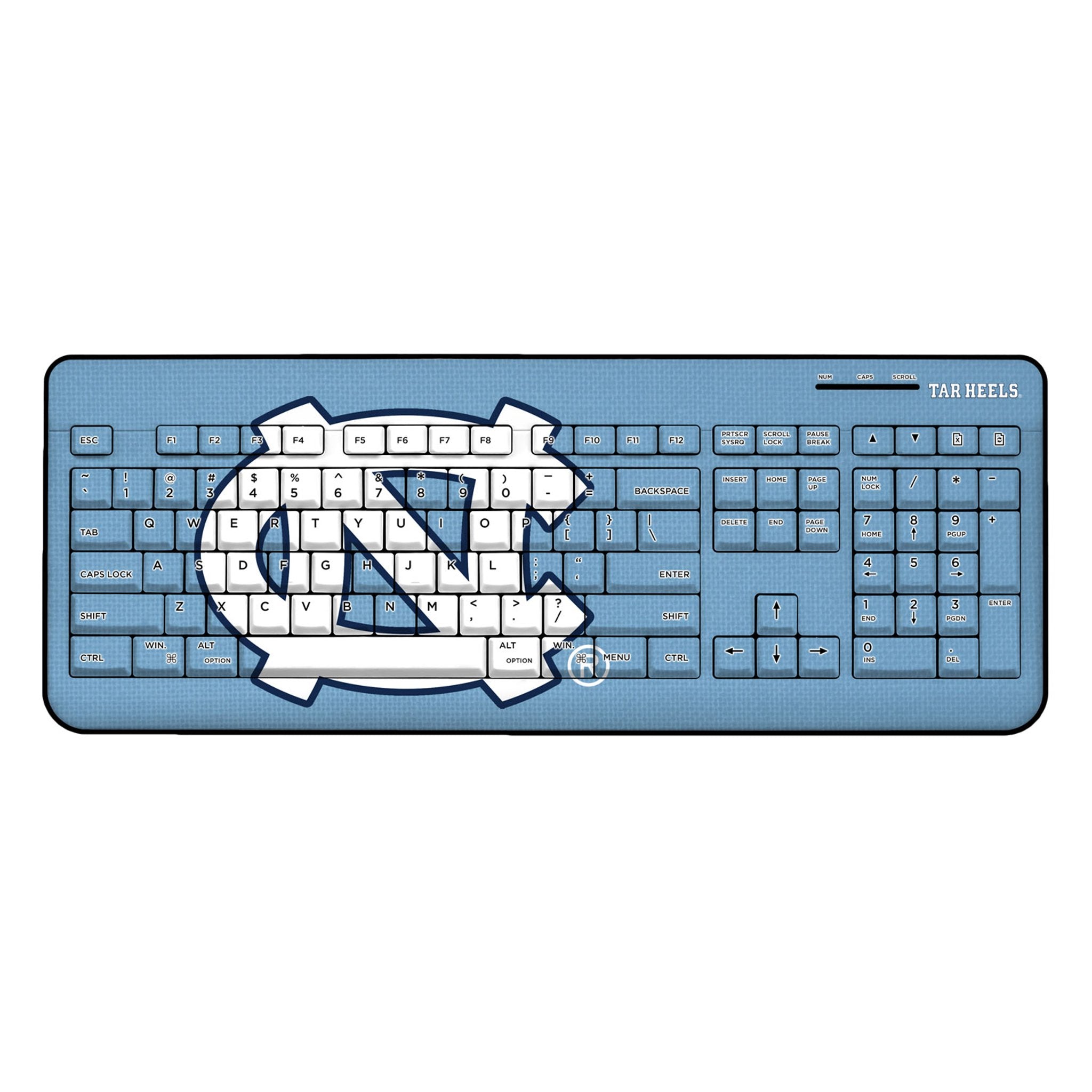 University of North Carolina Tar Heels Solid Wireless USB Keyboard 1