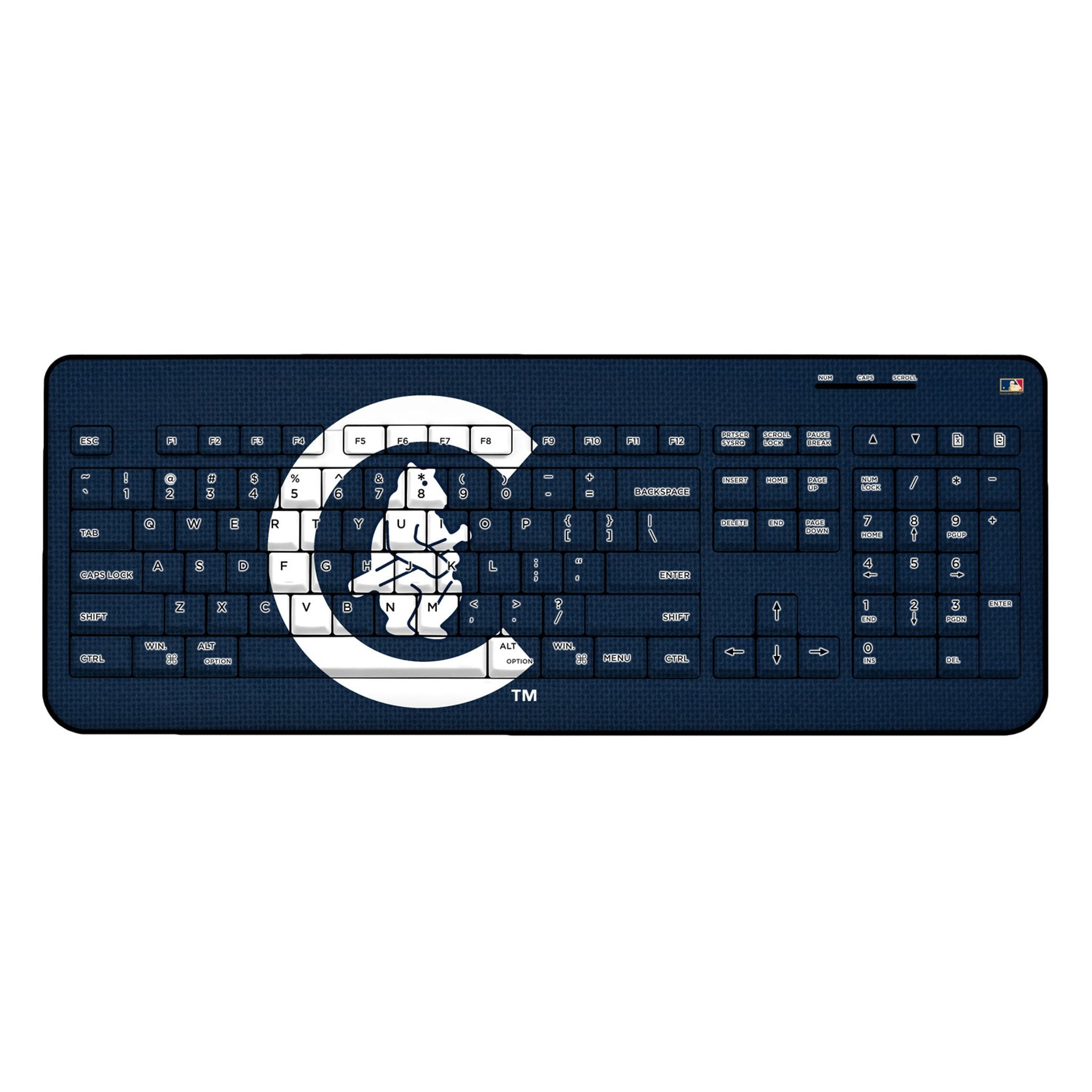 Chicago Cubs 1911-1912 - Cooperstown Collection Solid Wireless USB Keyboard 1