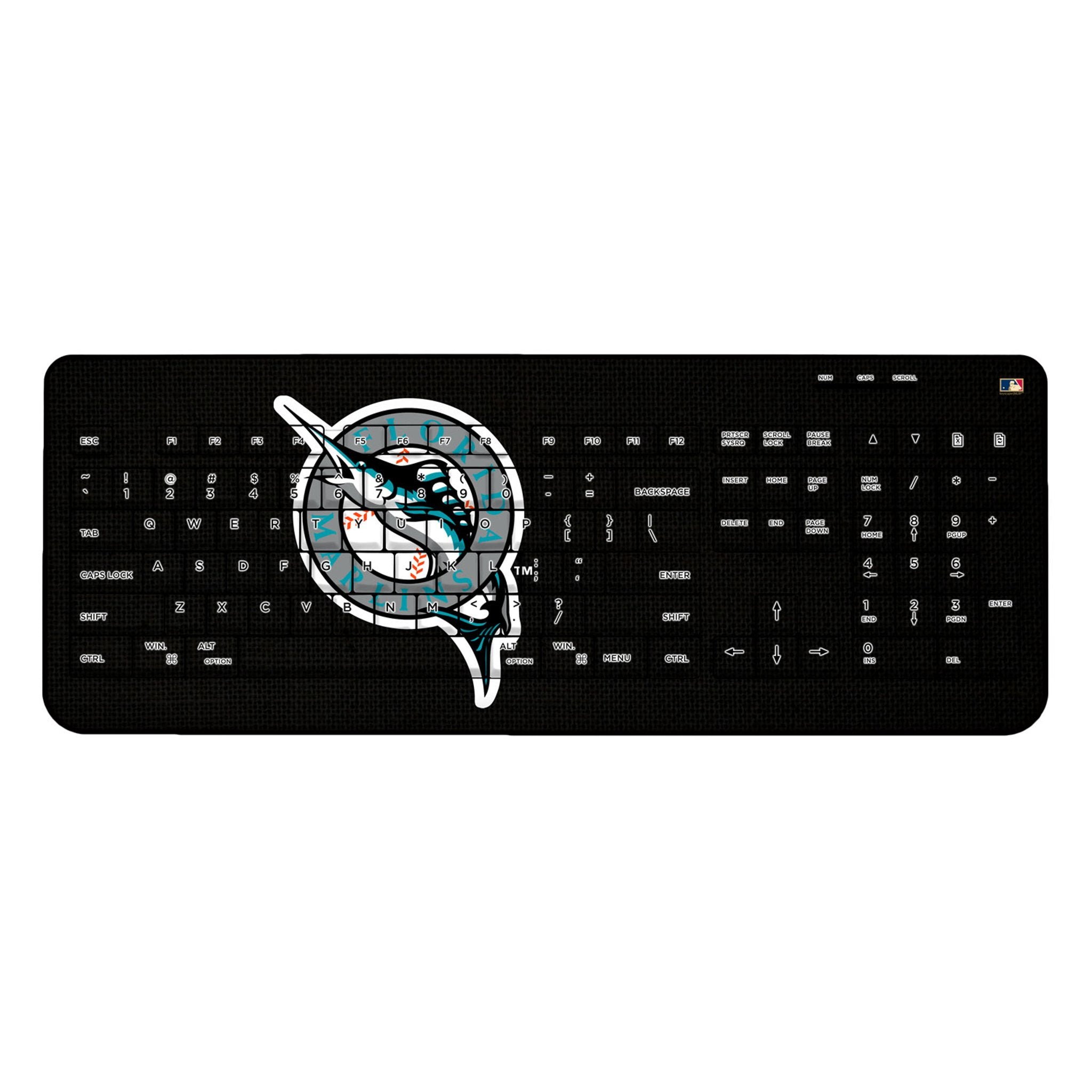 Miami Marlins 1993-2011 - Cooperstown Collection Solid Wireless USB Keyboard 1