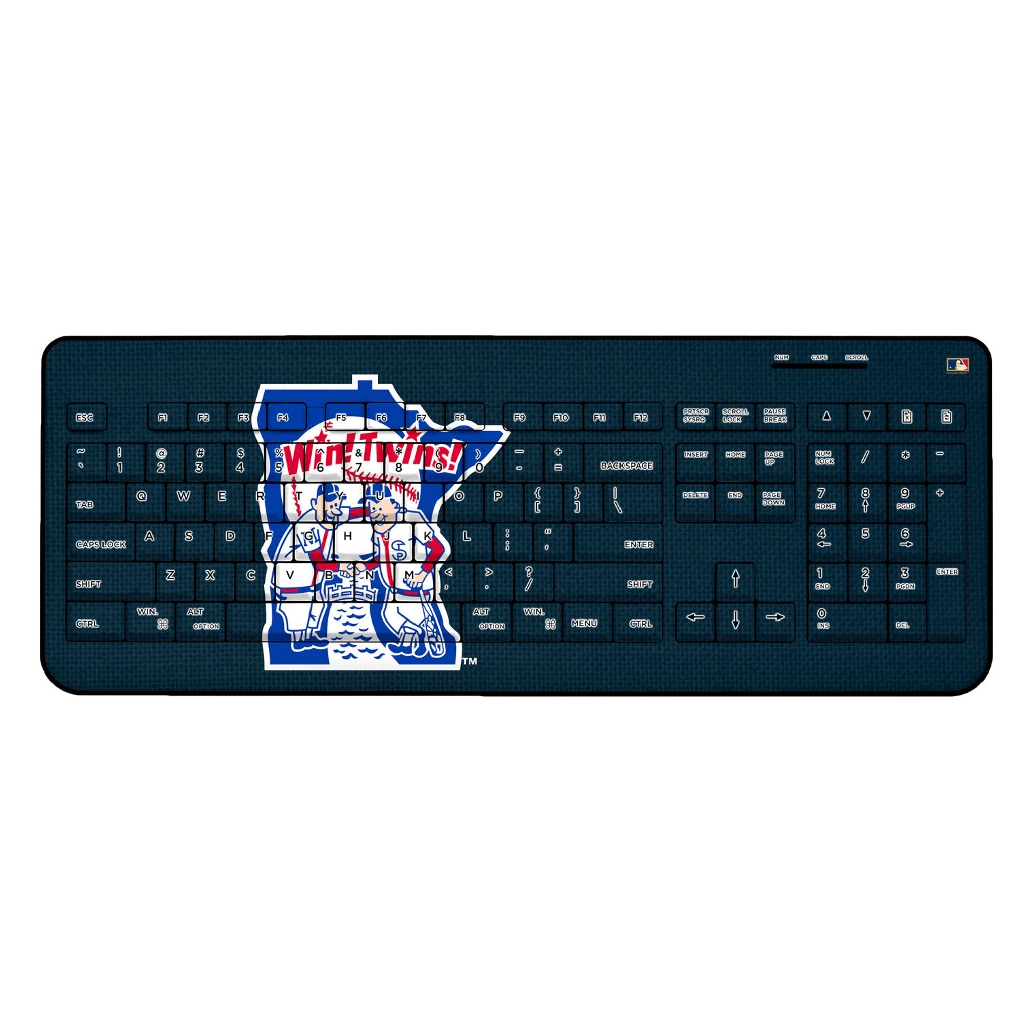 Minnesota Twins 1976-1986 - Cooperstown Collection Solid Wireless USB Keyboard 1