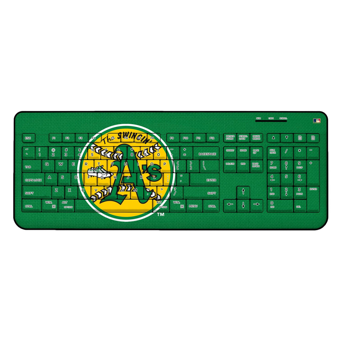 Oakland As 1971-1981 - Cooperstown Collection Solid Wireless USB Keyboard 1