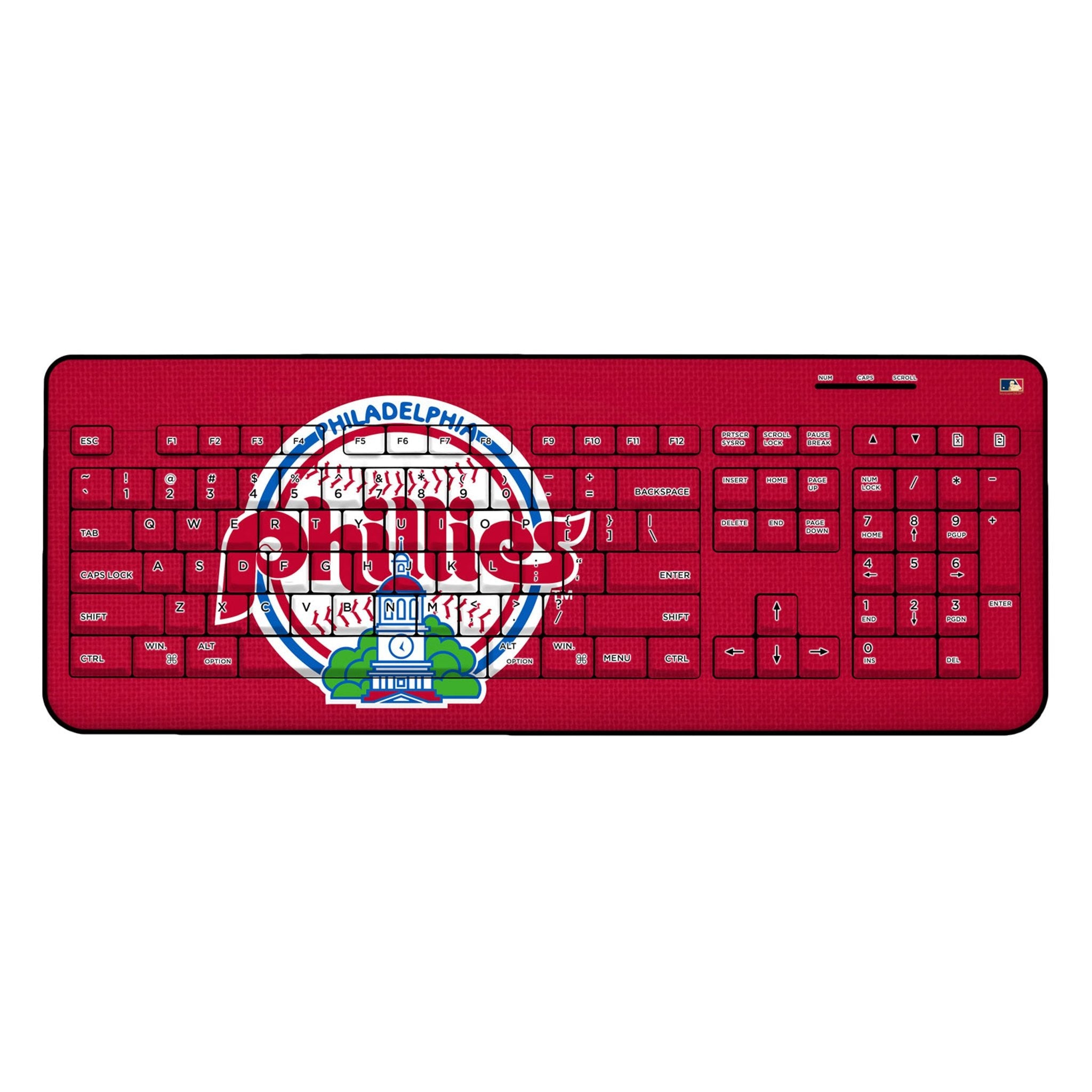 Philadelphia Phillies 1984-1991 - Cooperstown Collection Solid Wireless USB Keyboard 1