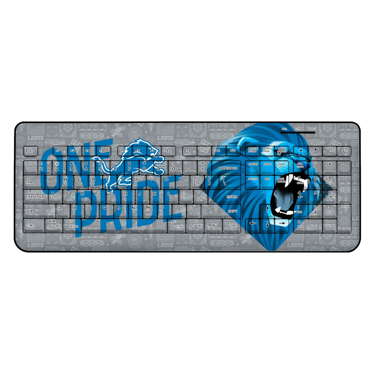 Detroit Lions 2024 Illustrated Limited Edition Wireless USB Keyboard 1