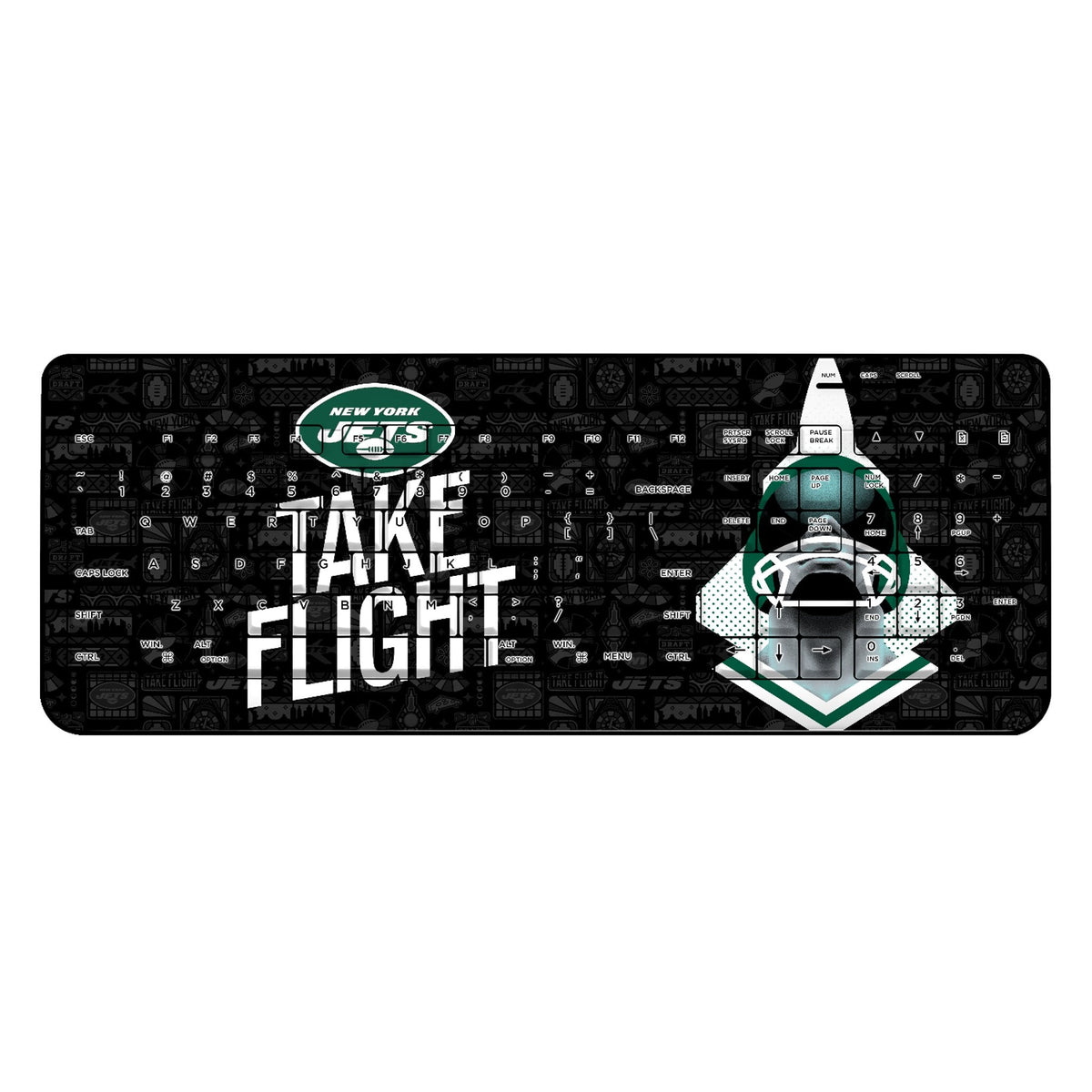 New York Jets 2024 Illustrated Limited Edition Wireless USB Keyboard 1