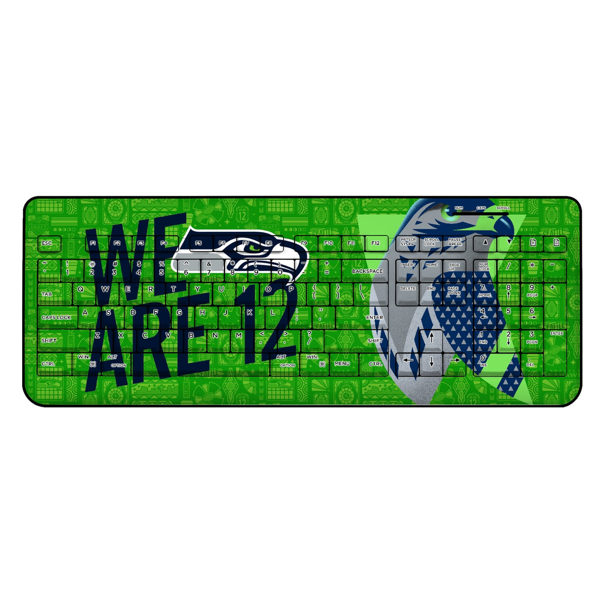 Seattle Seahawks 2024 Illustrated Limited Edition Wireless USB Keyboard 1