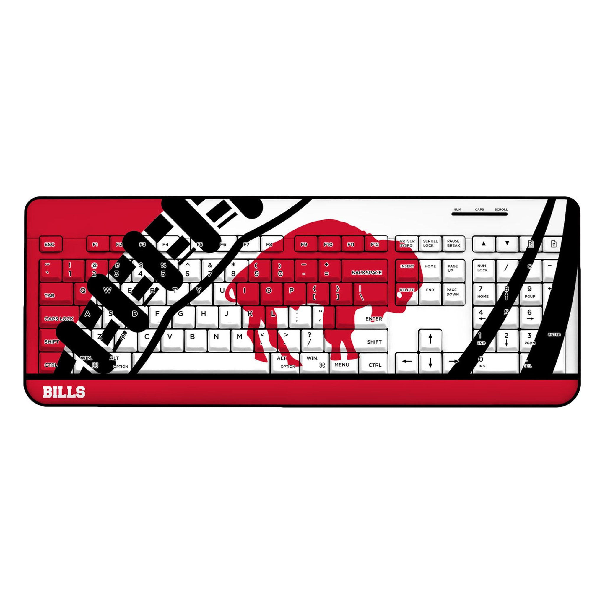 Buffalo Bills Historic Collection Passtime Wireless USB Keyboard 1