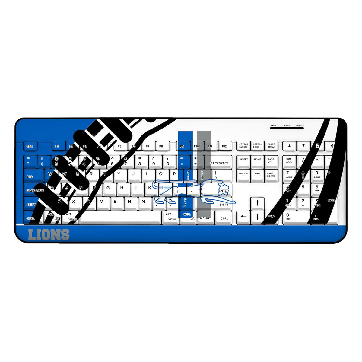 Detroit Lions Retro Passtime Wireless USB Keyboard 1