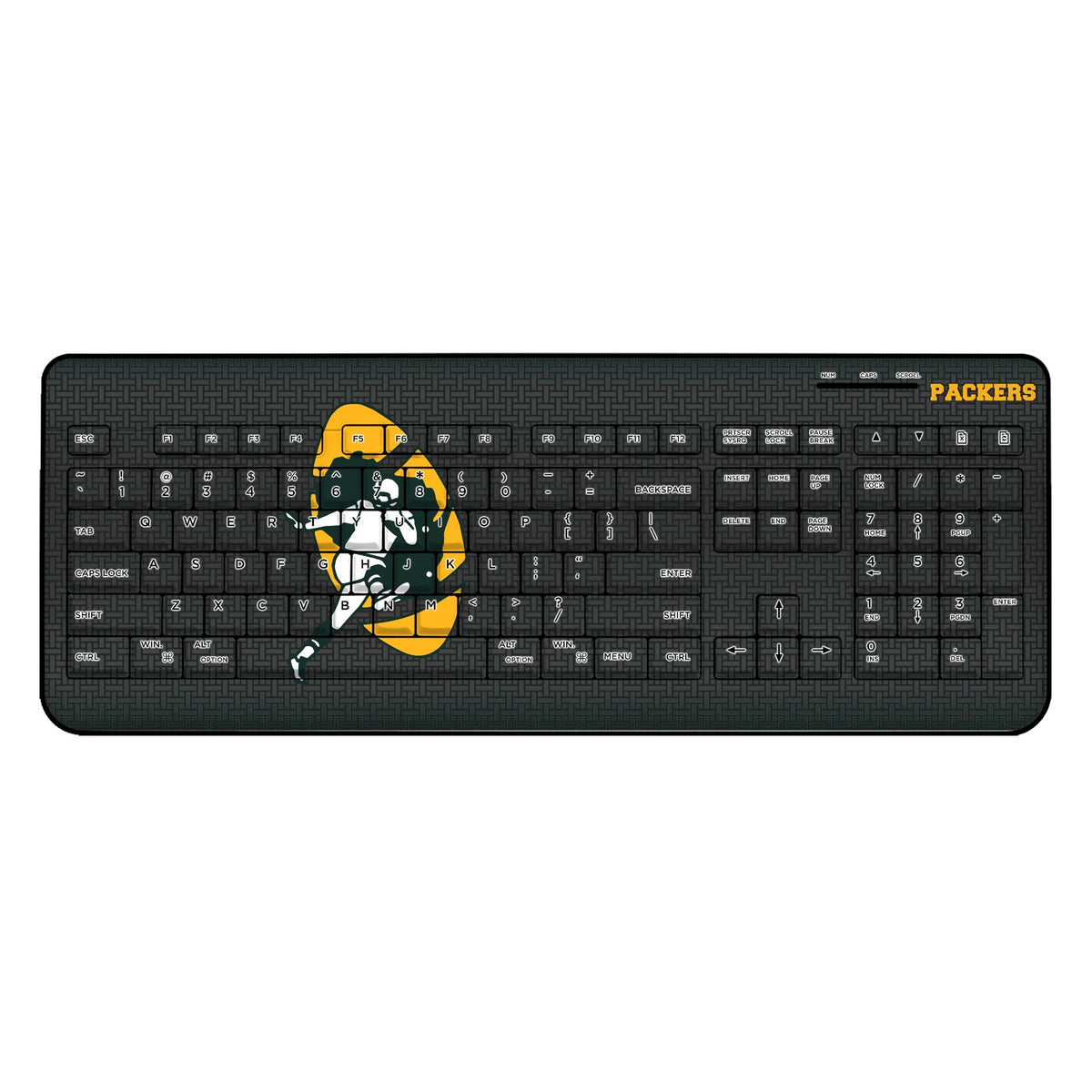 Green Bay Packers Historic Collection Linen Wireless USB Keyboard 1