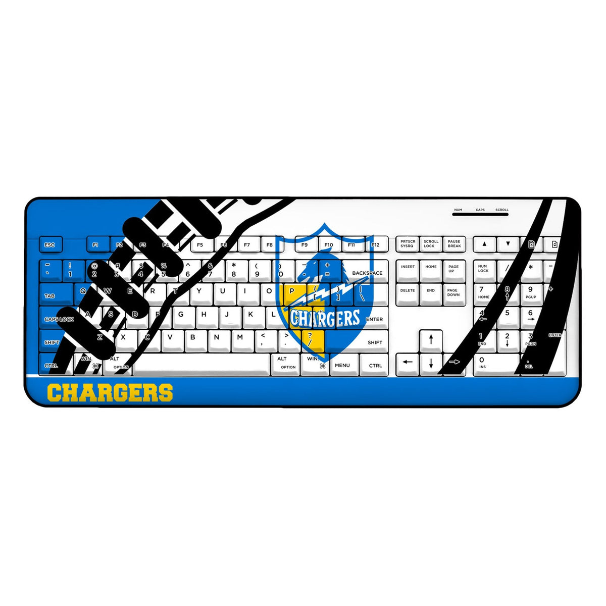 Los Angeles Chargers Historic Collection Passtime Wireless USB Keyboard 1