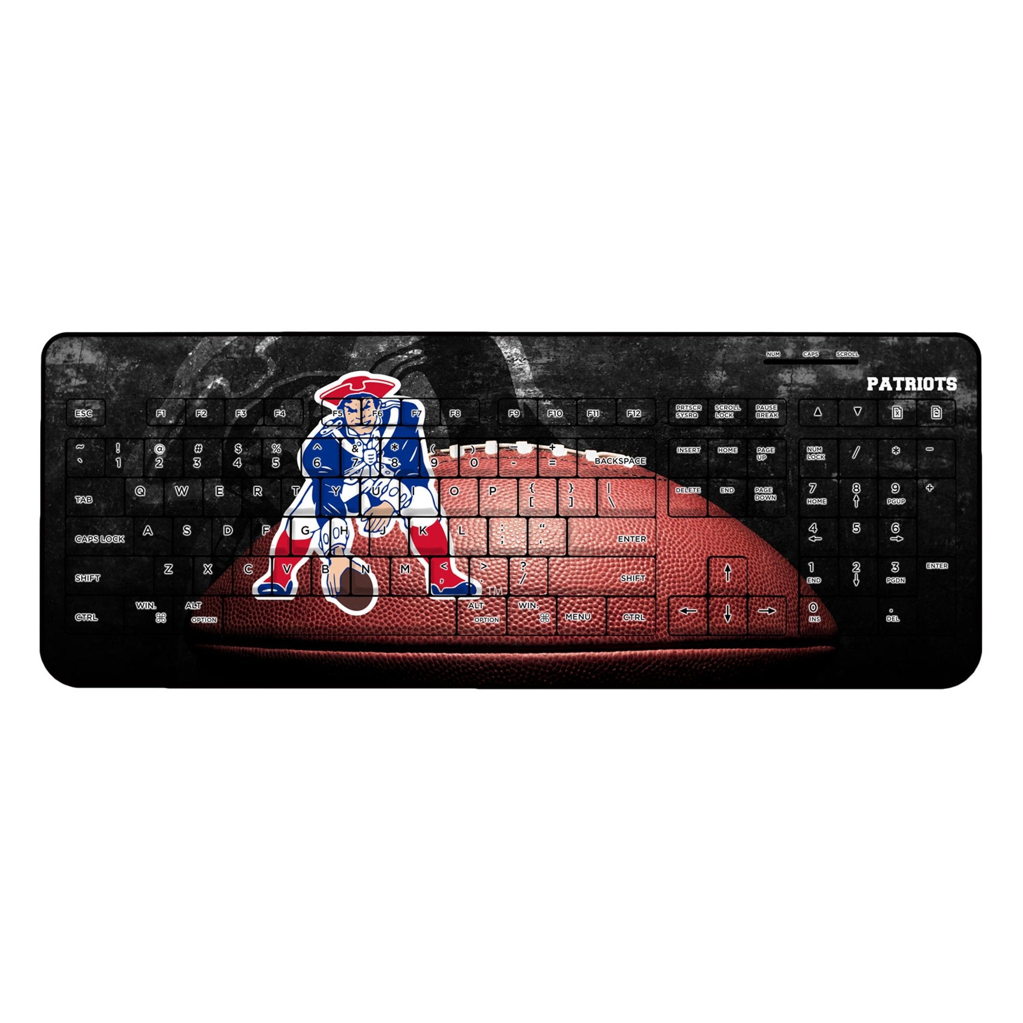 New England Patriots Historic Collection Legendary Wireless USB Keyboard 1