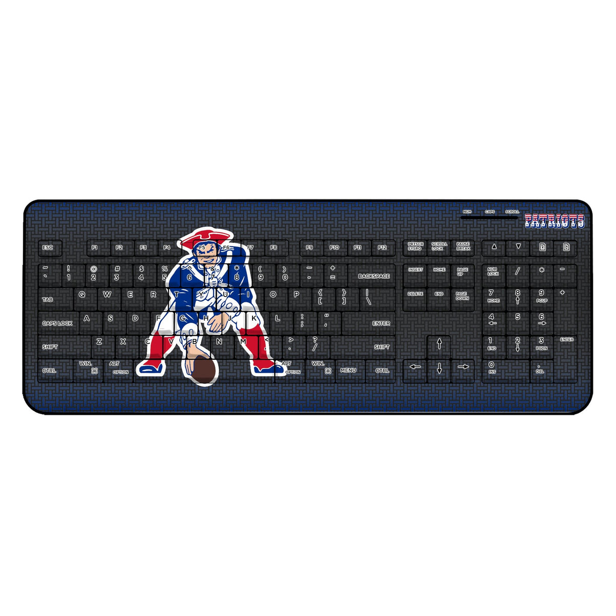 New England Patriots Historic Collection Linen Wireless USB Keyboard 1
