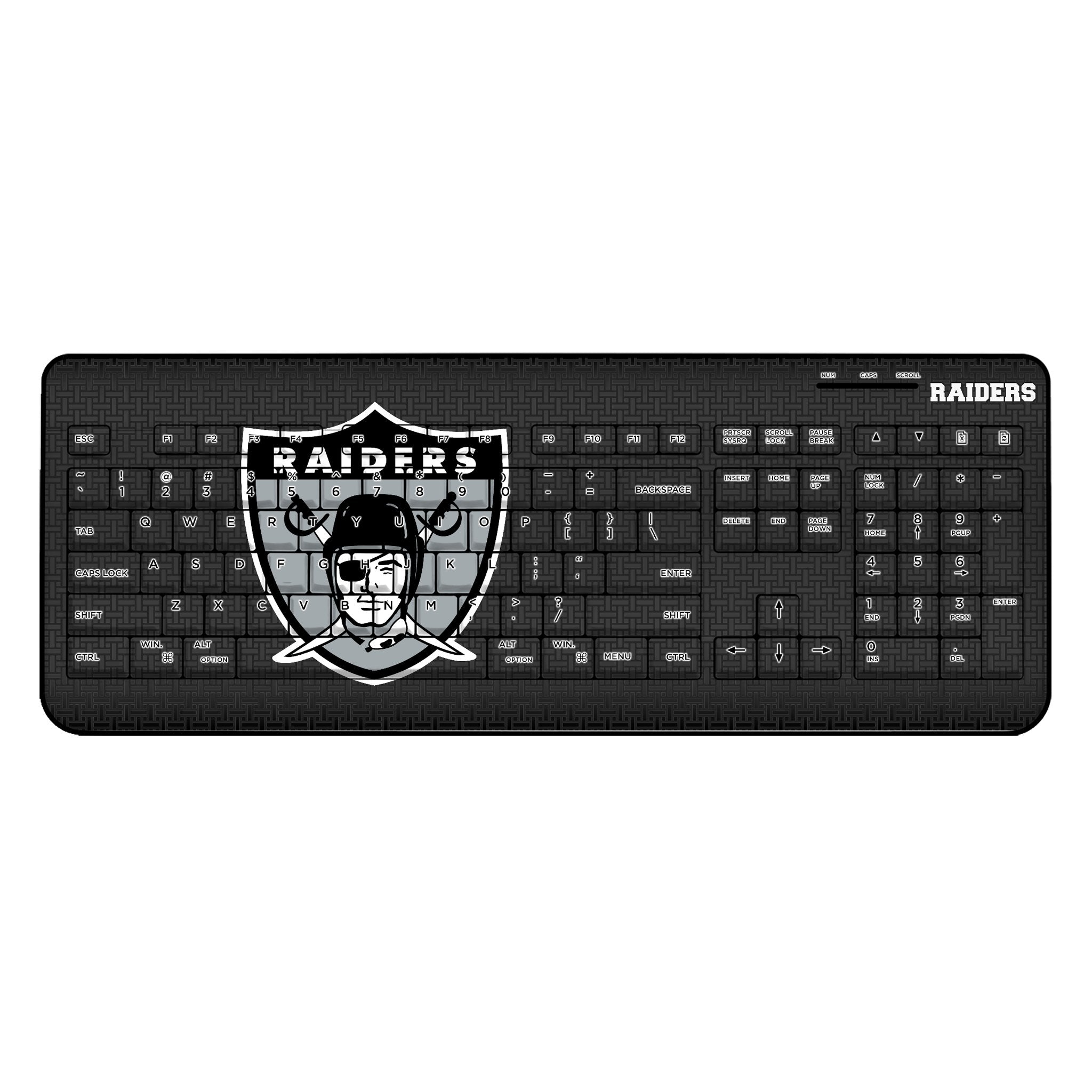Oakland Raiders 1963 Historic Collection Linen Wireless USB Keyboard 1