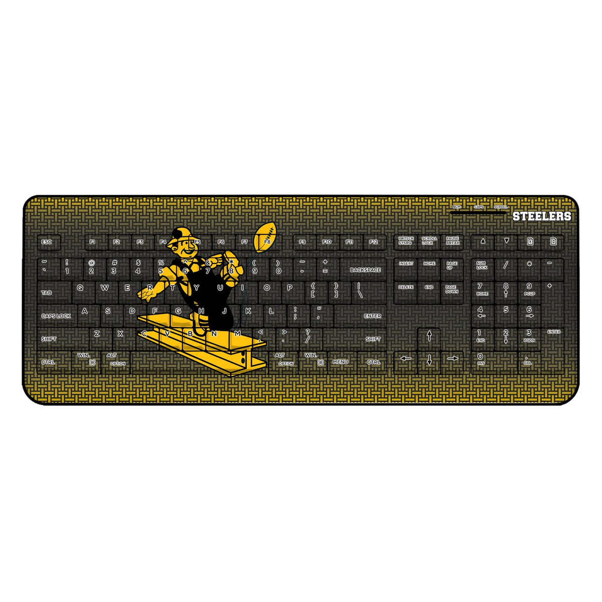 Pittsburgh Steelers 1961 Historic Collection Linen Wireless USB Keyboard 1