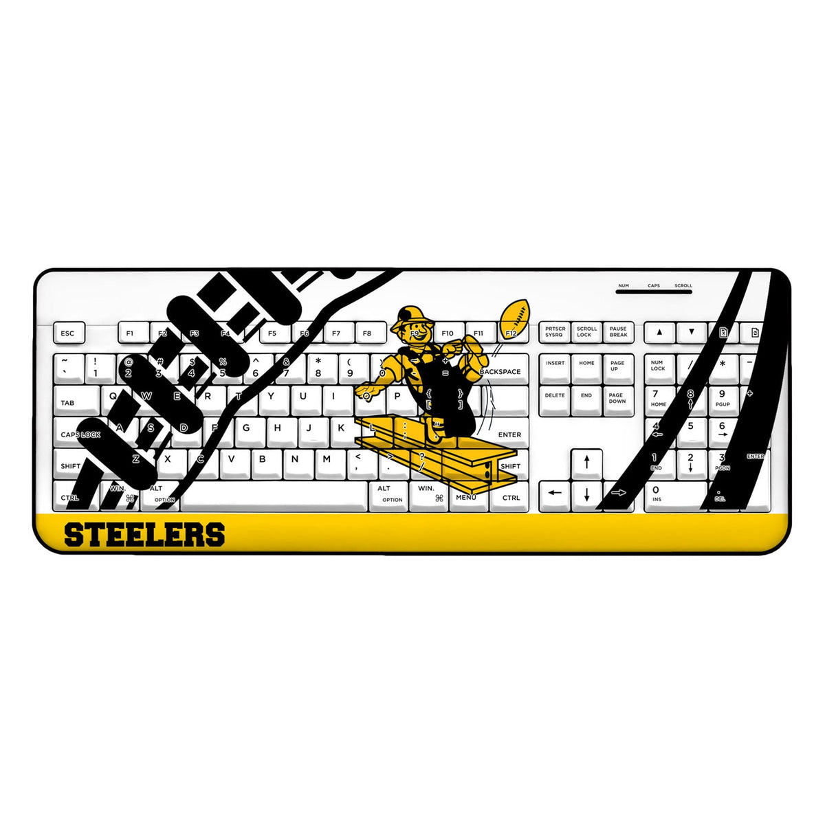Pittsburgh Steelers 1961 Historic Collection Passtime Wireless USB Keyboard 1