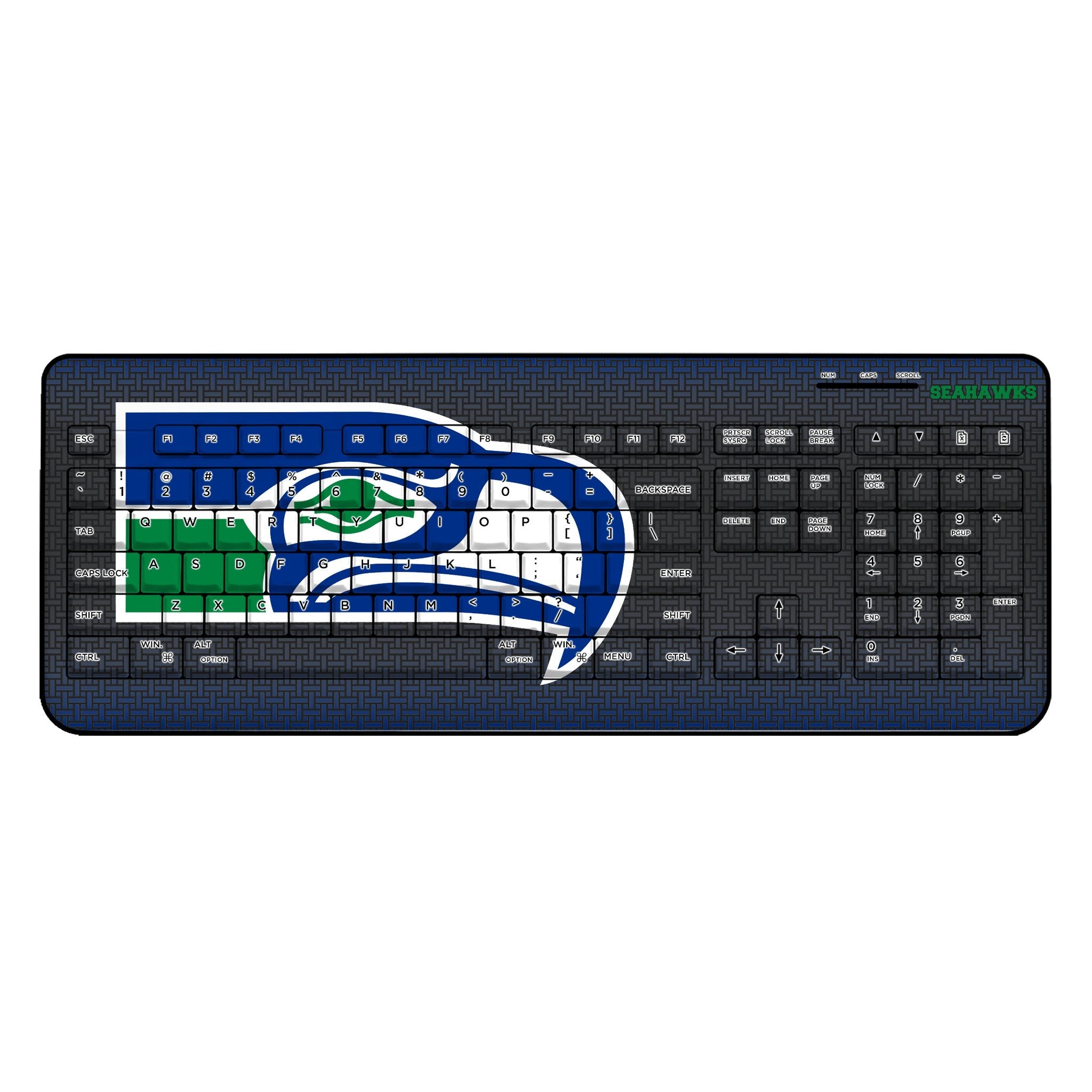 Seattle Seahawks Historic Collection Linen Wireless USB Keyboard 1