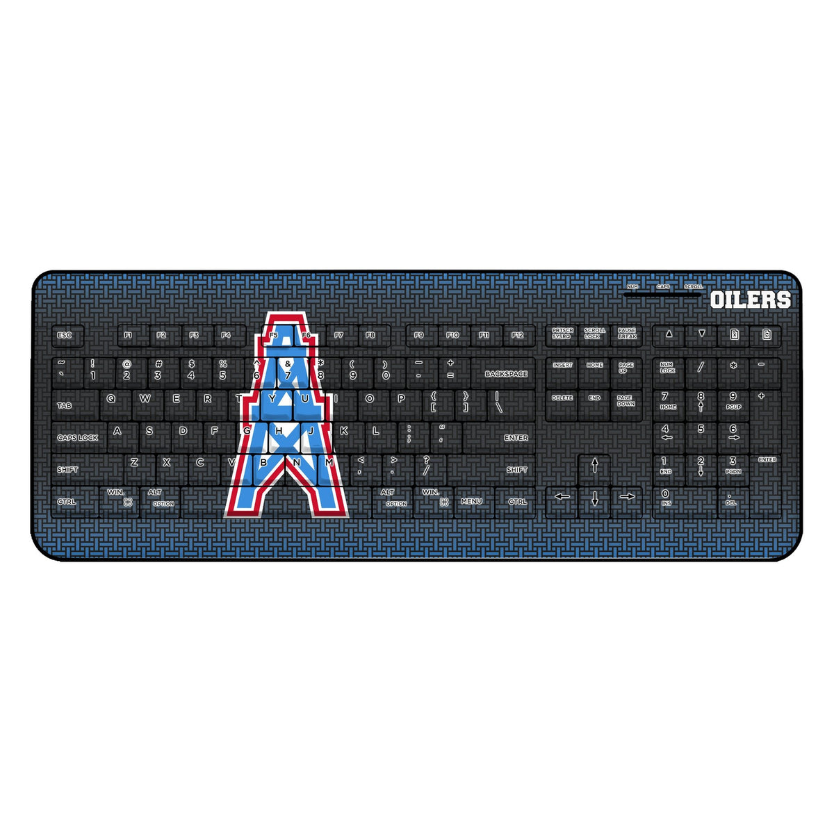 Houston Oilers Historic Collection Linen Wireless USB Keyboard 1