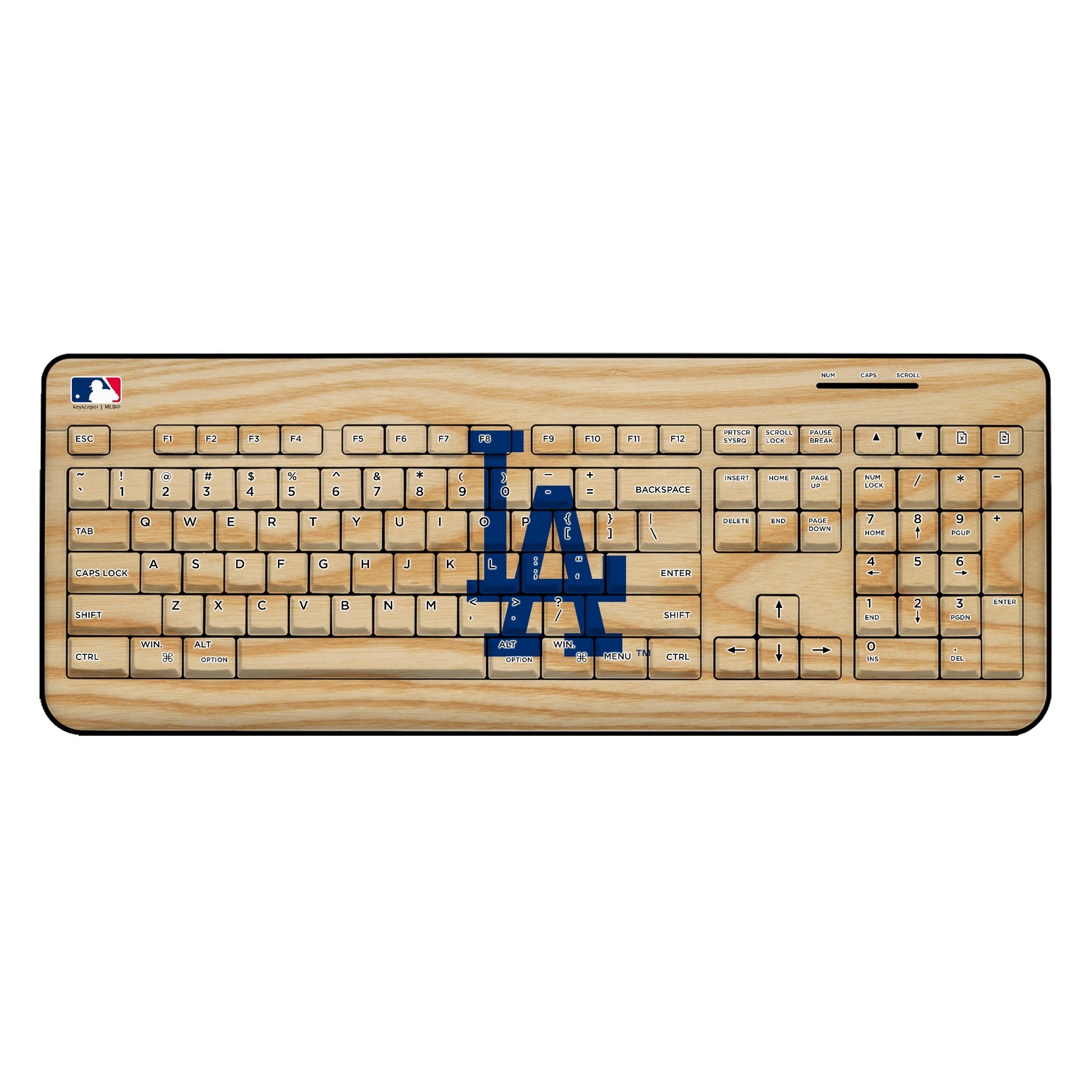 LA Dodgers Baseball Bat Wireless USB Keyboard 1