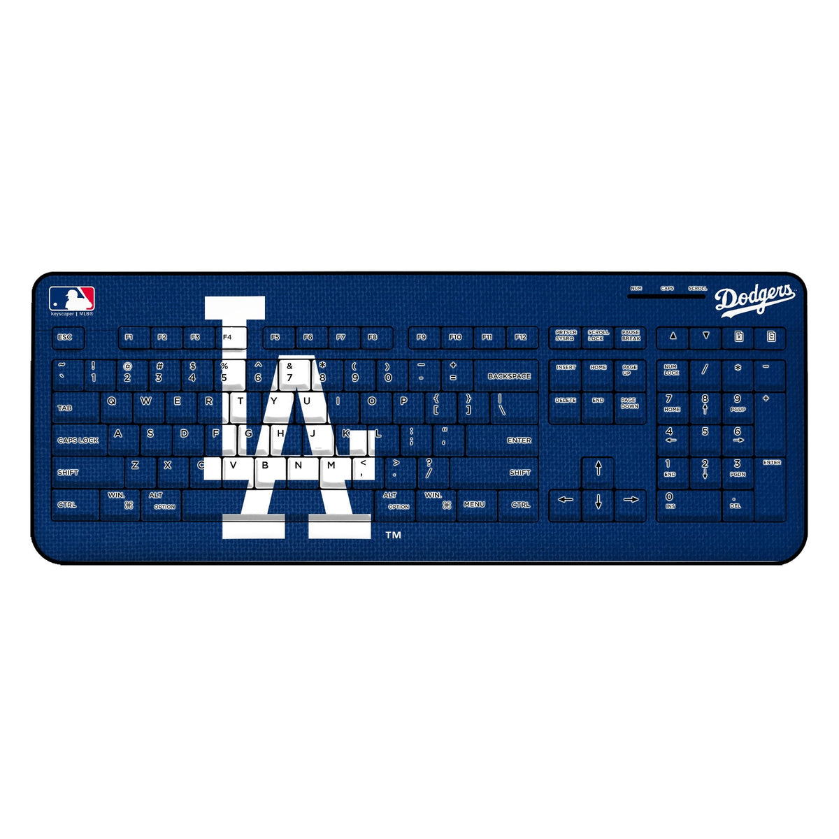 LA Dodgers Solid Wireless USB Keyboard 1