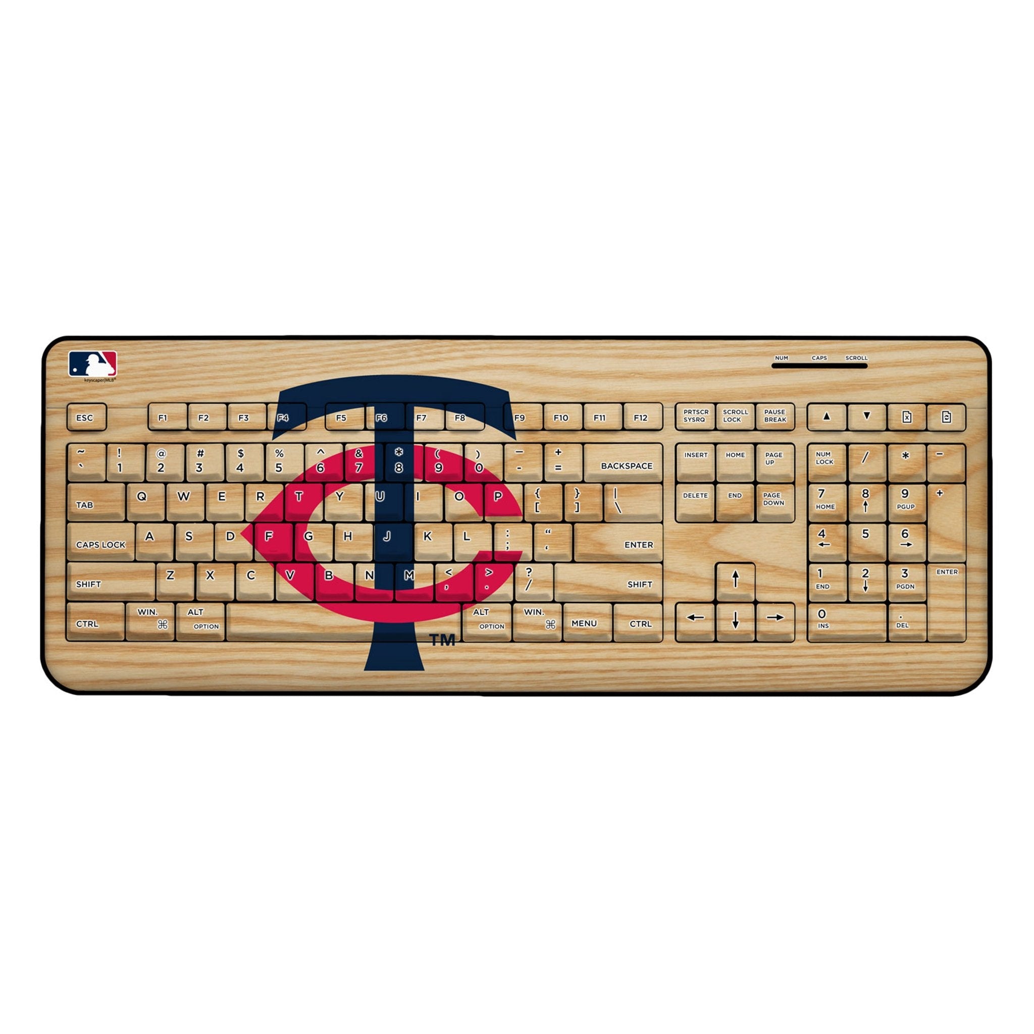 Minnesota Twins Baseball Bat Wireless USB Keyboard 1