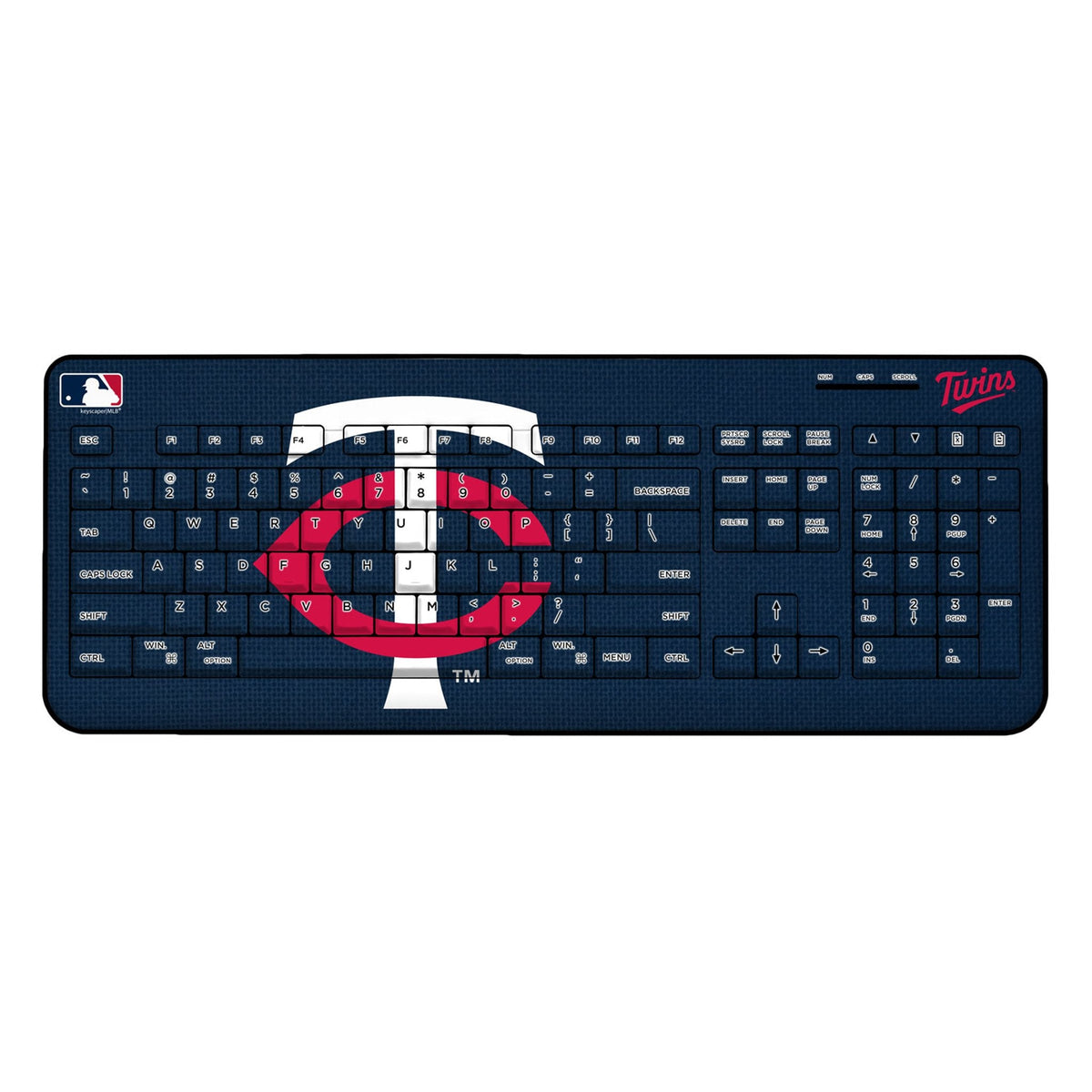 Minnesota Twins Solid Wireless USB Keyboard 1