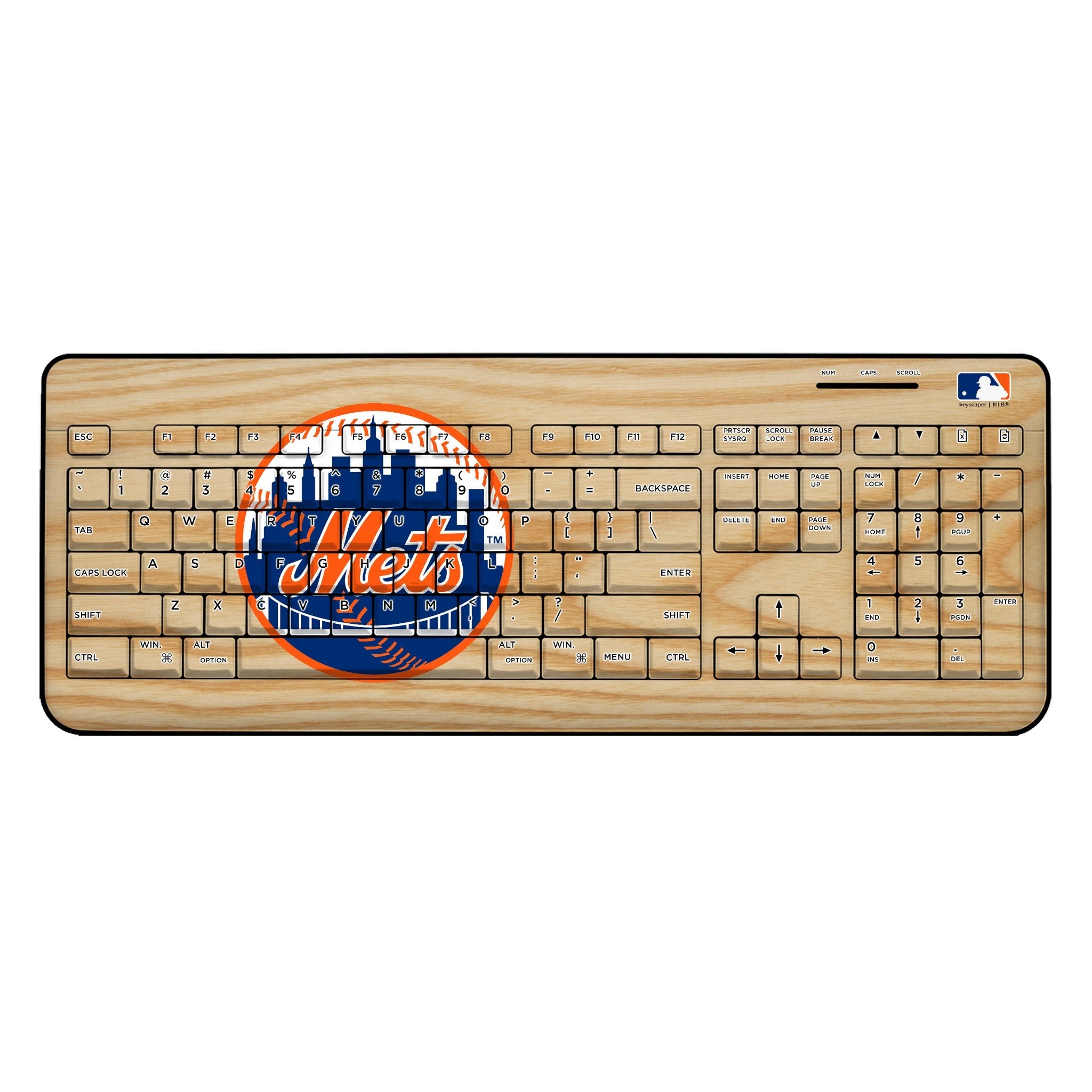 New York Mets Baseball Bat Wireless USB Keyboard 1
