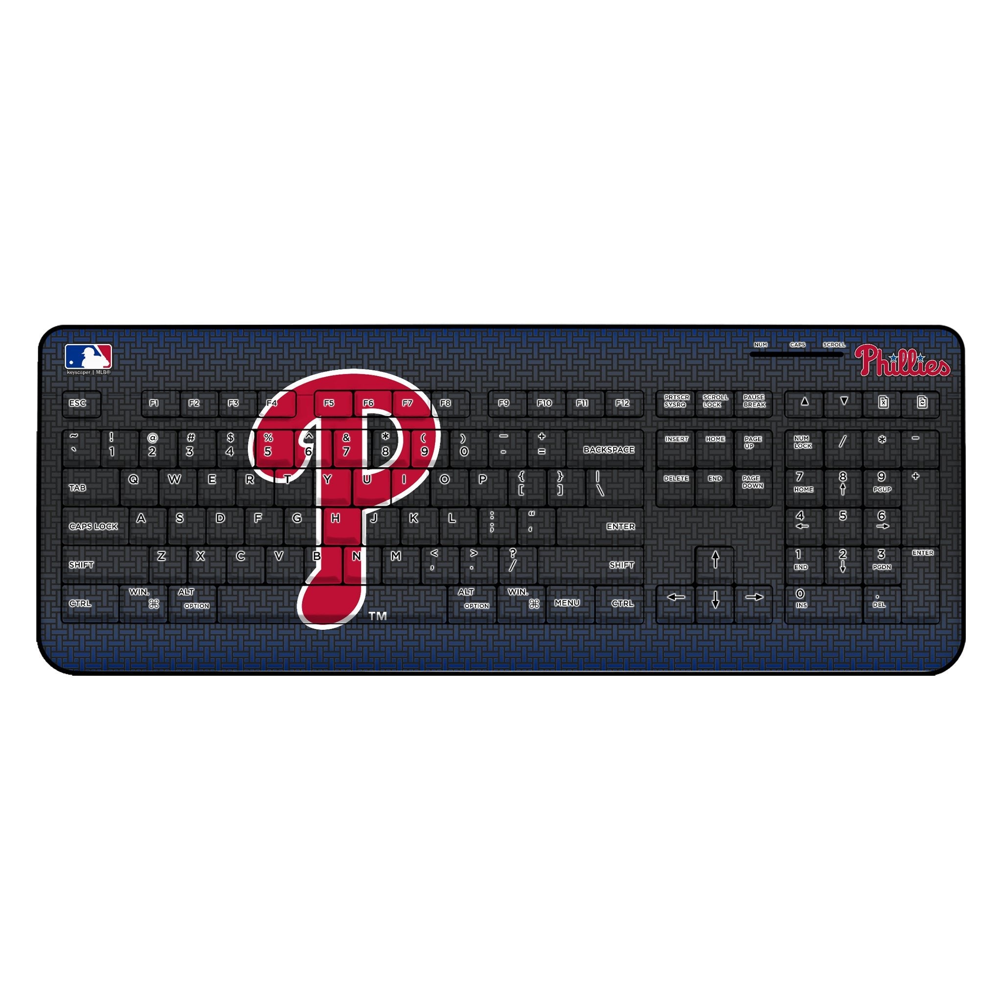 Philadelphia Phillies Linen Wireless USB Keyboard 1