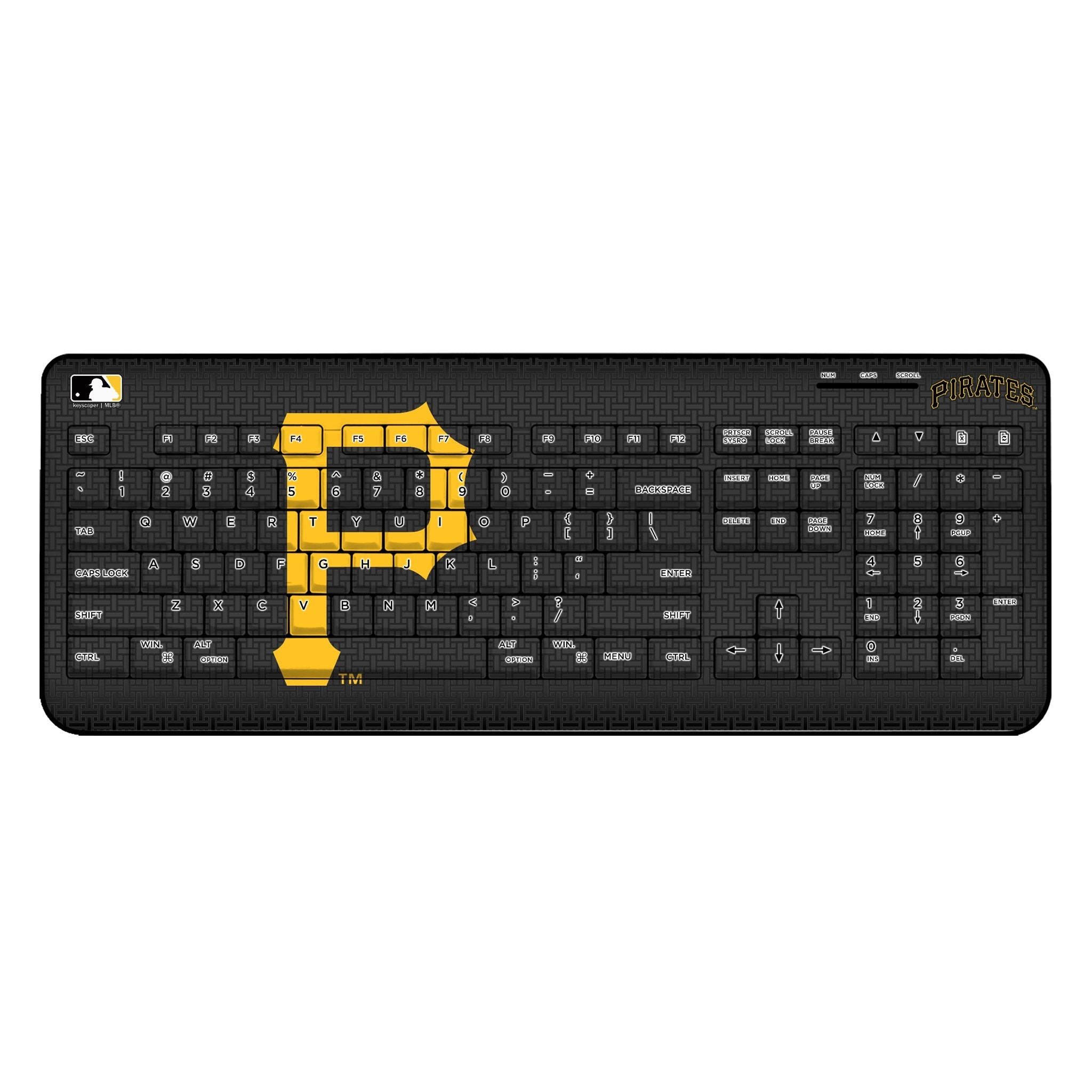 Pittsburgh Pirates Linen Wireless USB Keyboard 1
