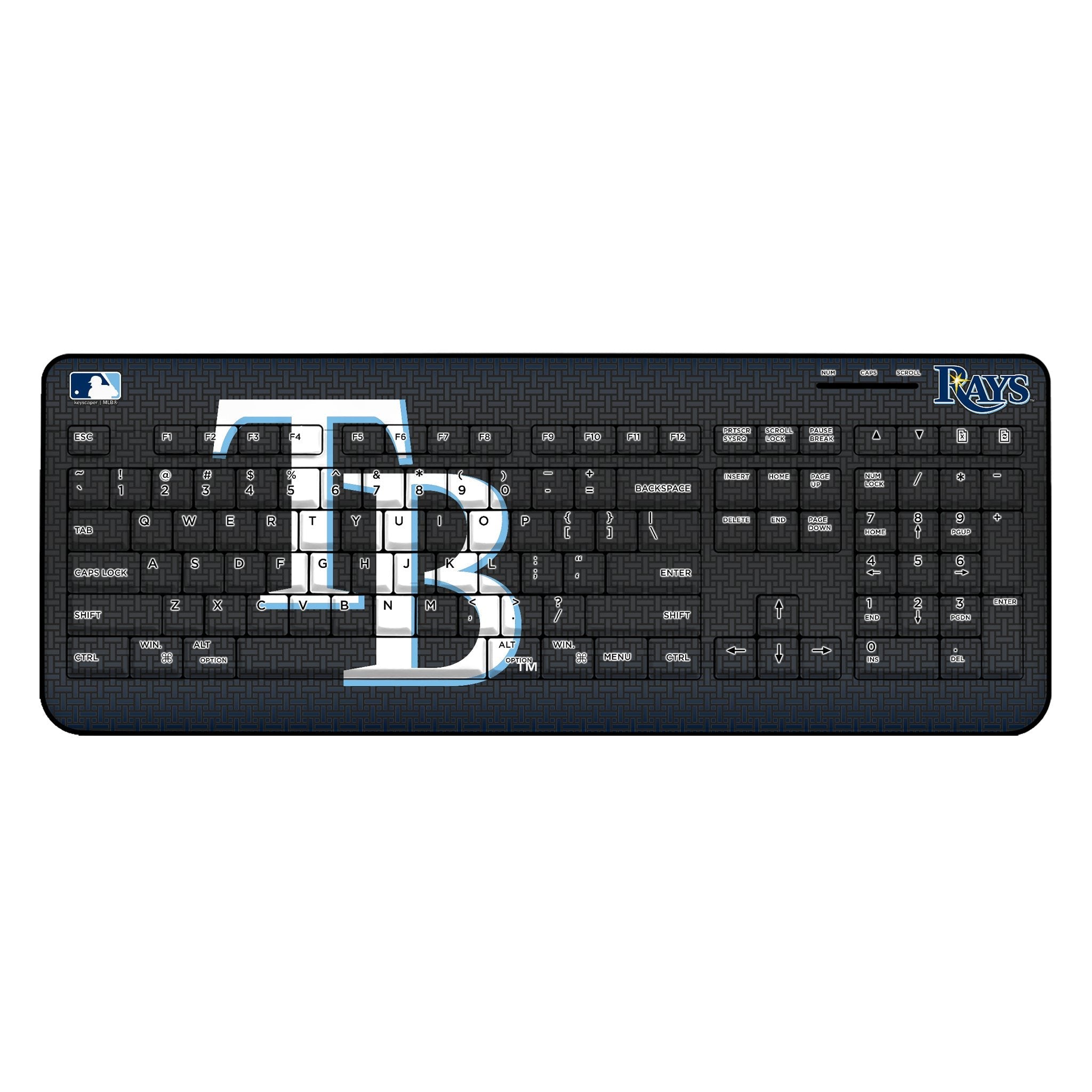 Tampa Bay Rays Linen Wireless USB Keyboard 1