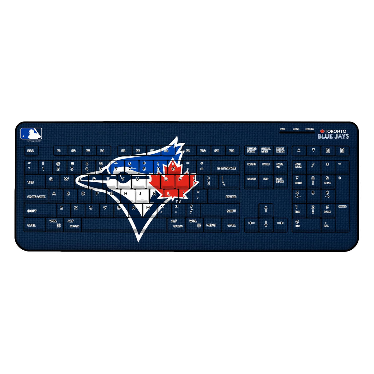 Toronto Blue Jays Solid Wireless USB Keyboard 1