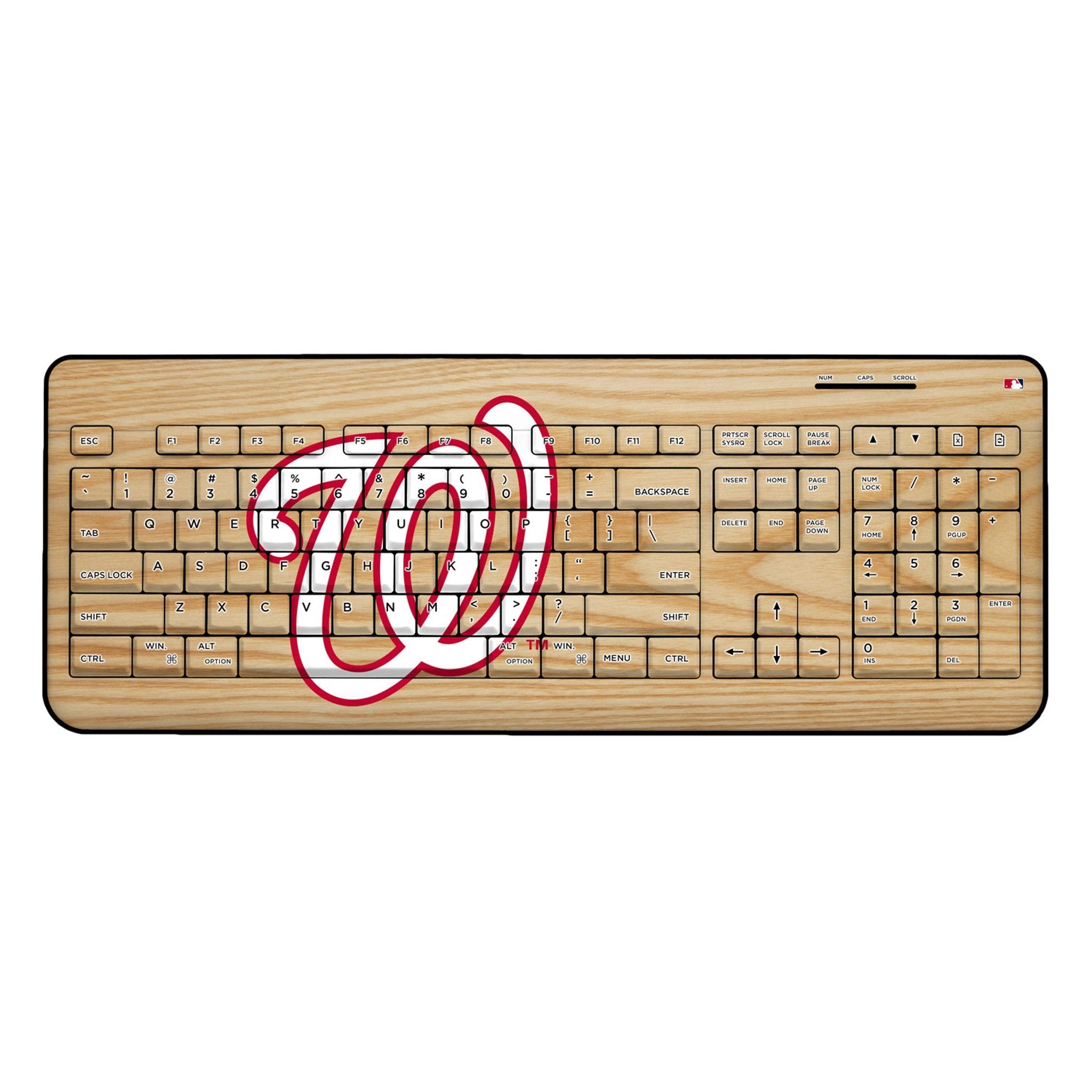 Washington Nationals Baseball Bat Wireless USB Keyboard 1