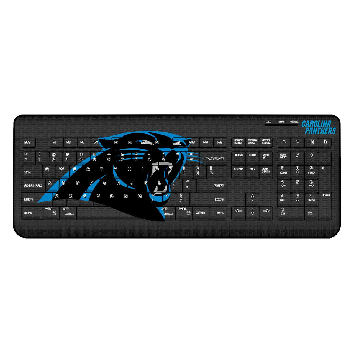 Carolina Panthers Linen Wireless USB Keyboard 1