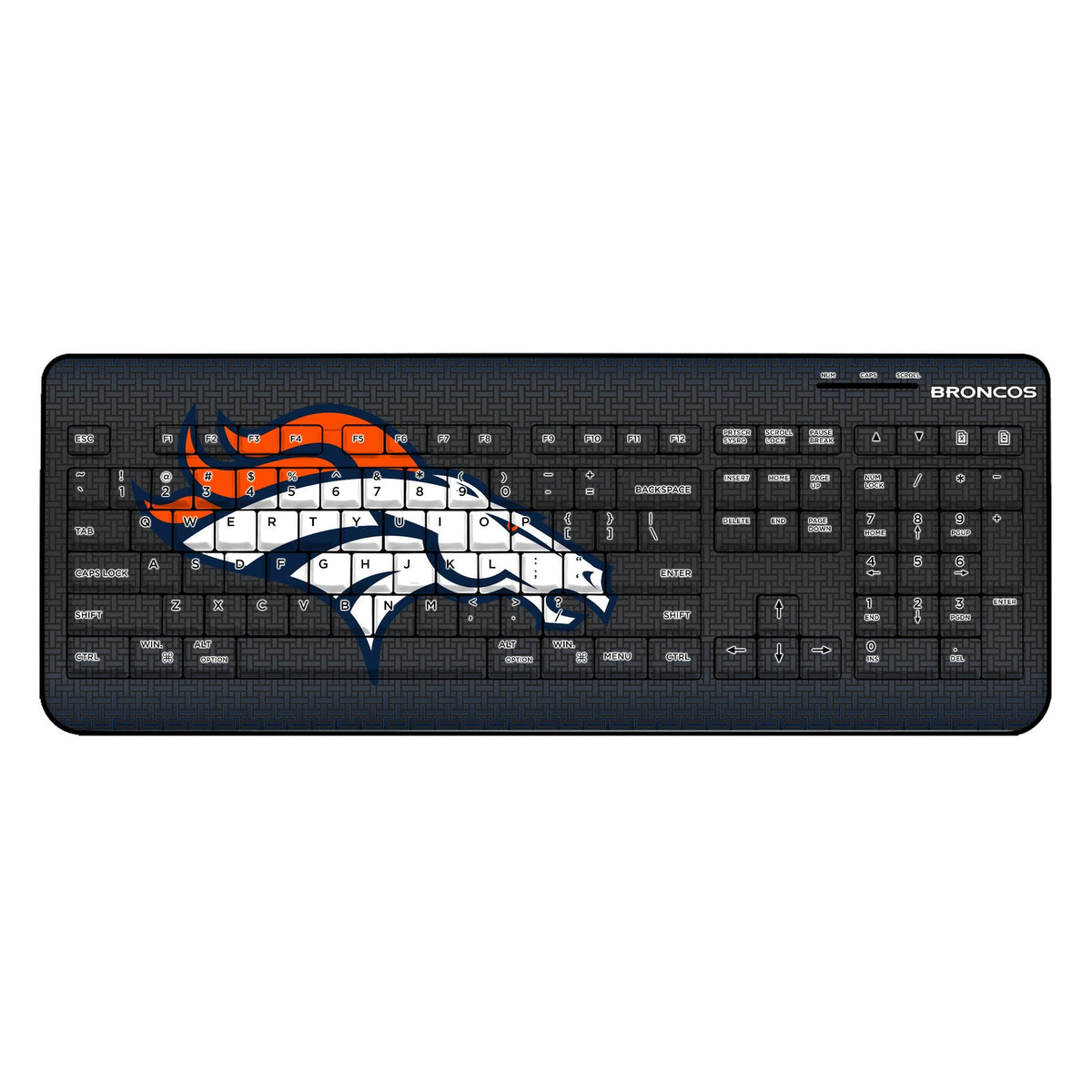 Denver Broncos Linen Wireless USB Keyboard 1