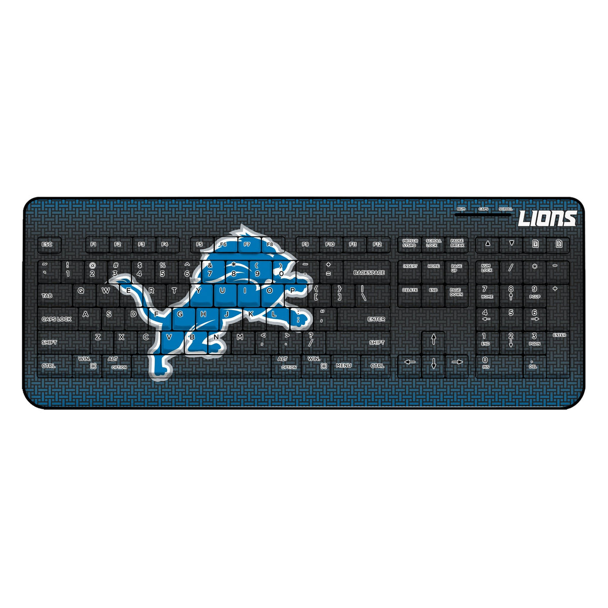 Detroit Lions Linen Wireless USB Keyboard 1