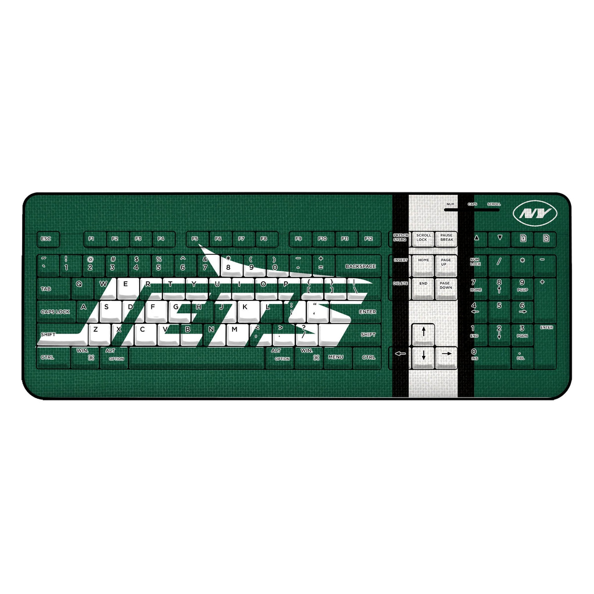 New York Jets Stripe Wireless USB Keyboard 1